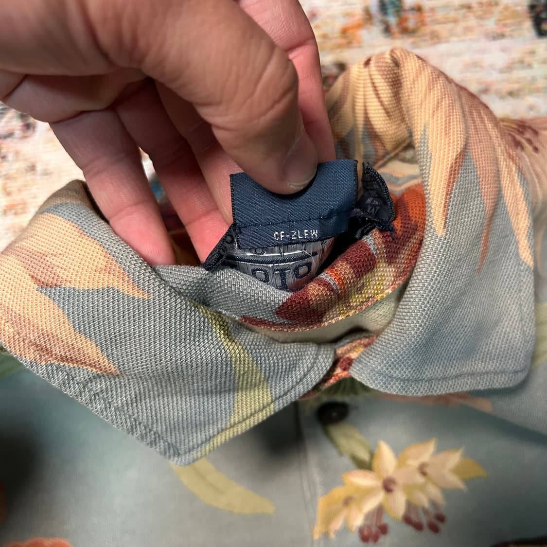 [M] 폴로 랄프로렌 플라워 패터 카라 반팔 상품이미지4