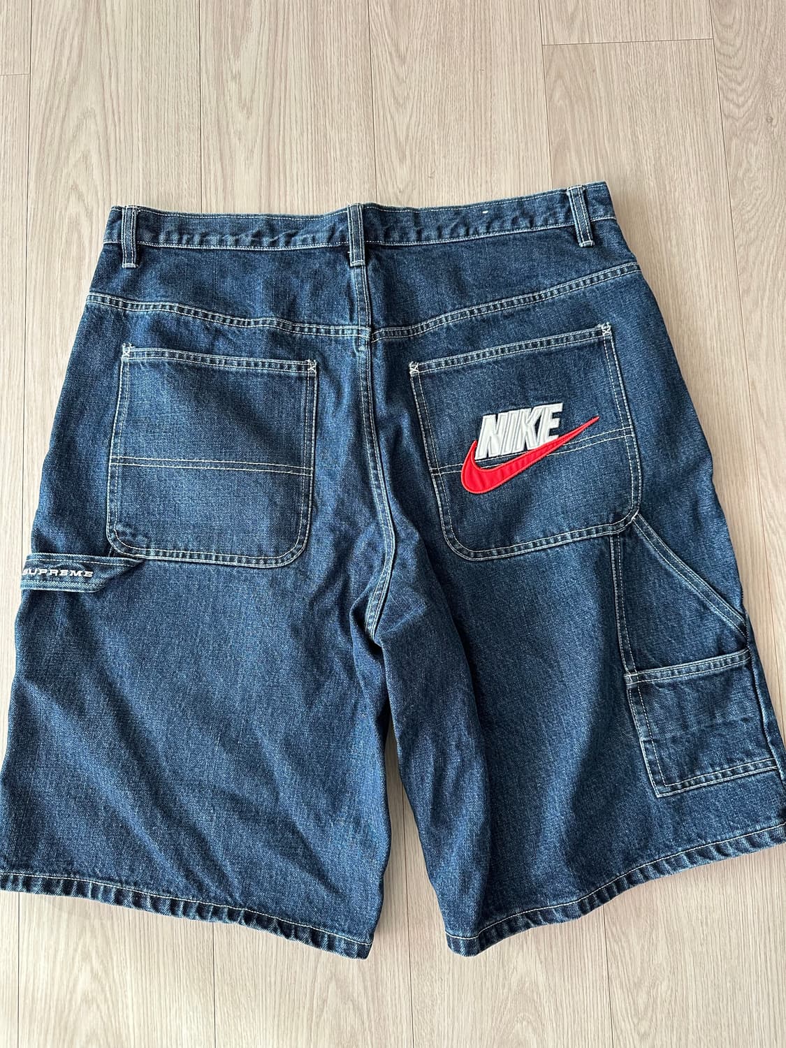 24ss 슈프림 나이키 데님 쇼츠 인디고 34 새상품 상품이미지3