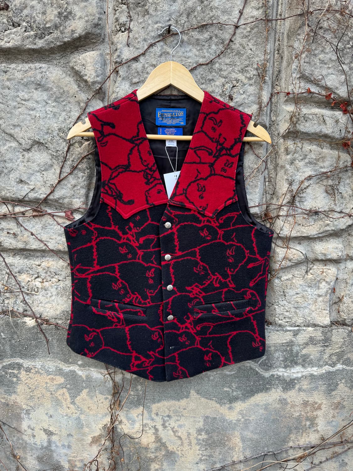 80s 펜들턴 빈티지 웨스턴 나바호 울 베스트 조끼 38 상품이미지1