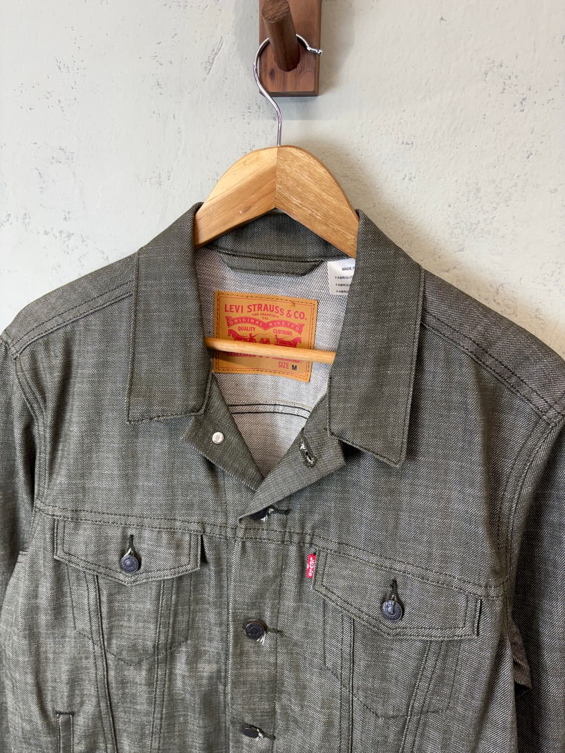 리바이스 빈티지 올리브 그린 데님 트러커 자켓 상품이미지6