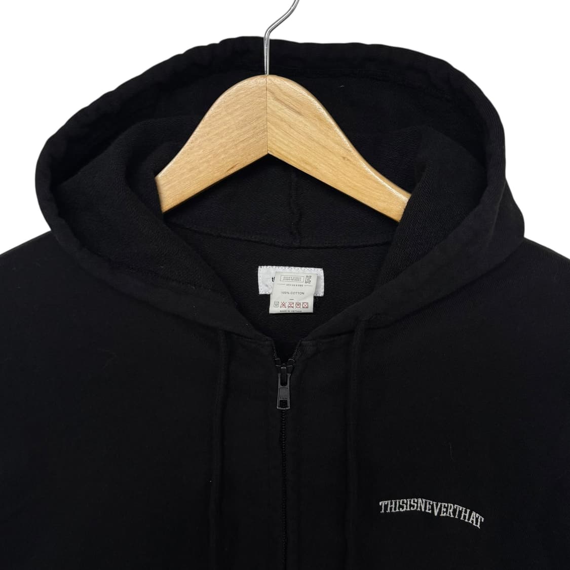 디스이즈네버댓 백 자수로고 후드집업 상품이미지4