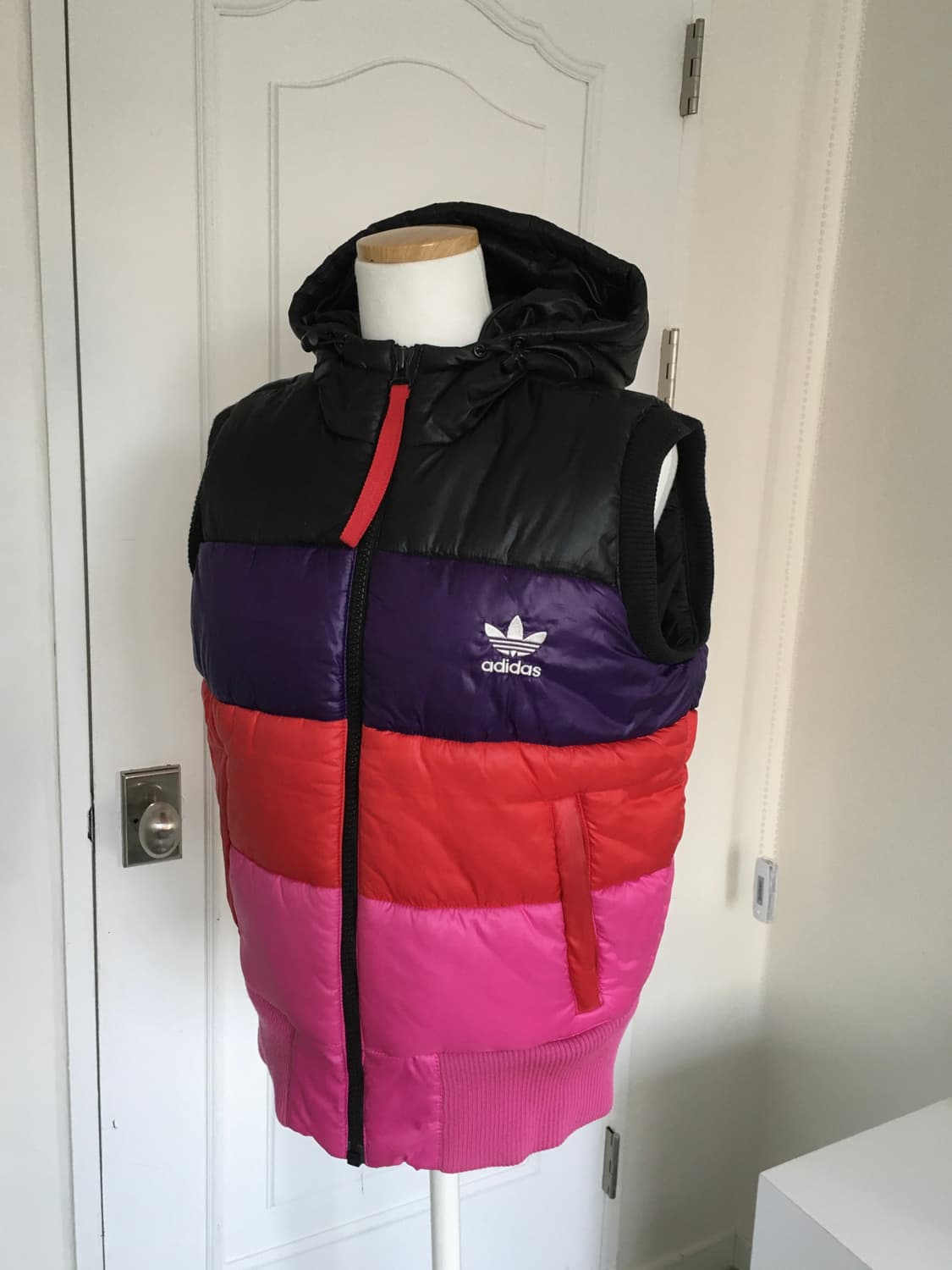 아디다스 올드스쿨 컬러블록 패딩조끼 상품이미지2