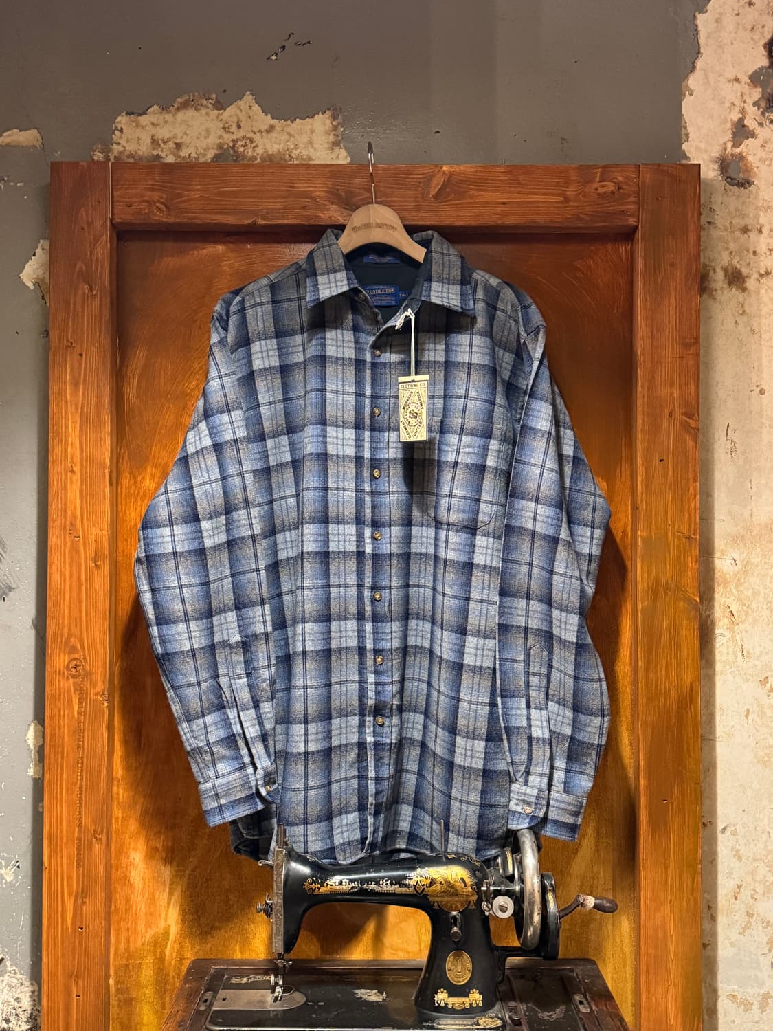 90s 펜들턴 울플란넬 체크셔츠 (XL) 상품이미지1