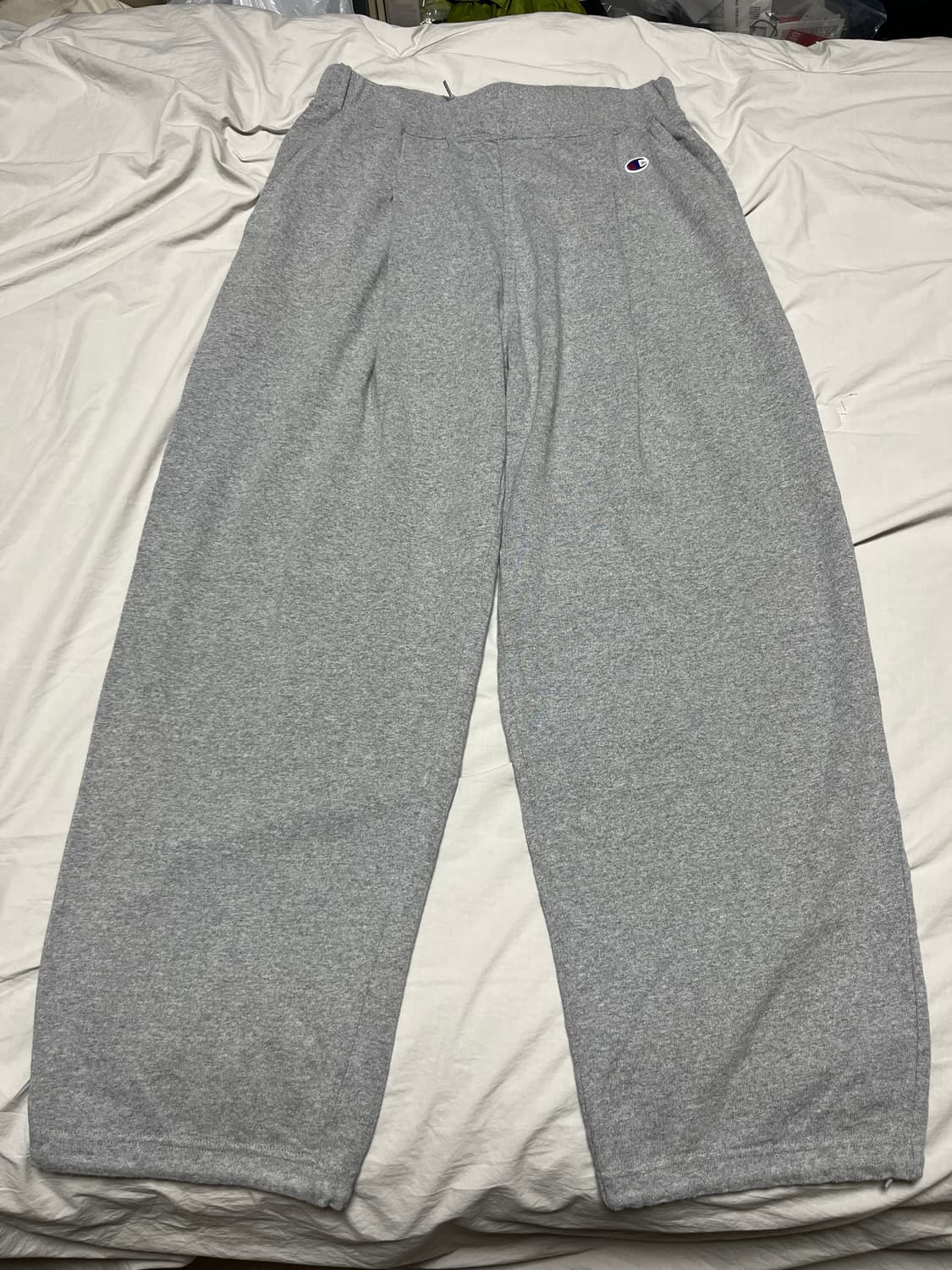 [M] 챔피온 논기모 와이드 그레이 팬츠 상품이미지3