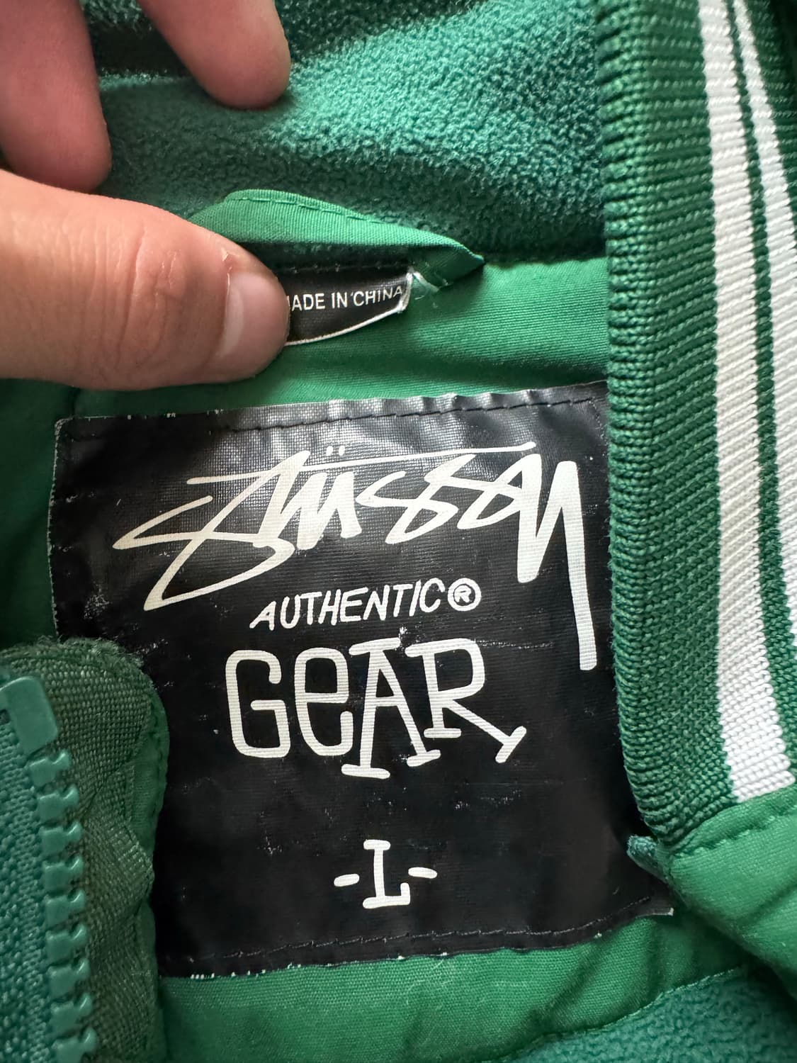 00s Stussy 스투시 후드집업 자켓 그린(초록) 상품이미지3