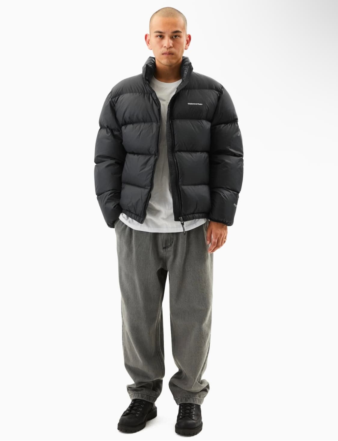 디스이즈네버댓 덕다운 자켓 패딩 블랙 L  상품이미지4