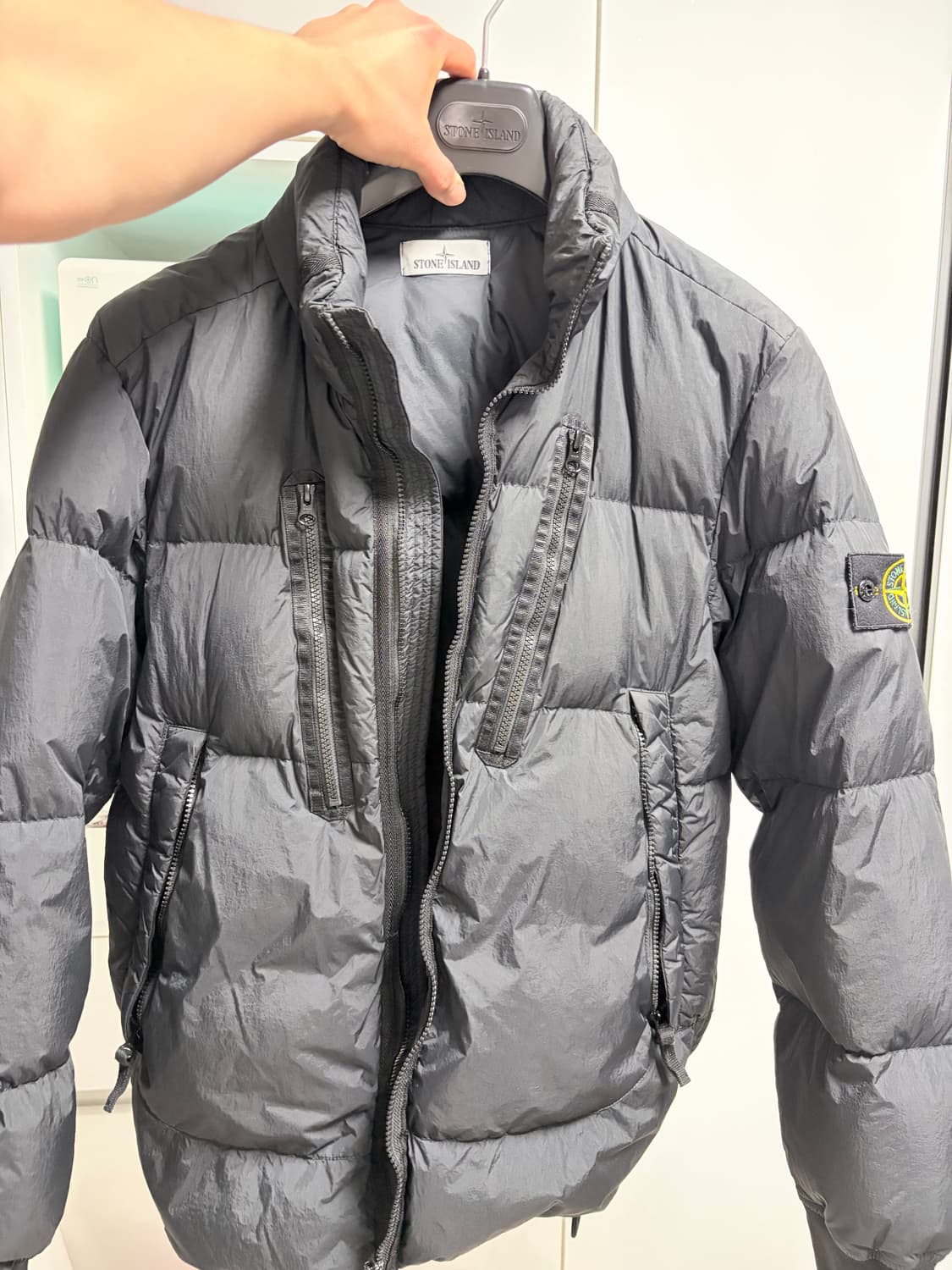 스톤아일랜드 크링클랩스 블랙 100 상품이미지1