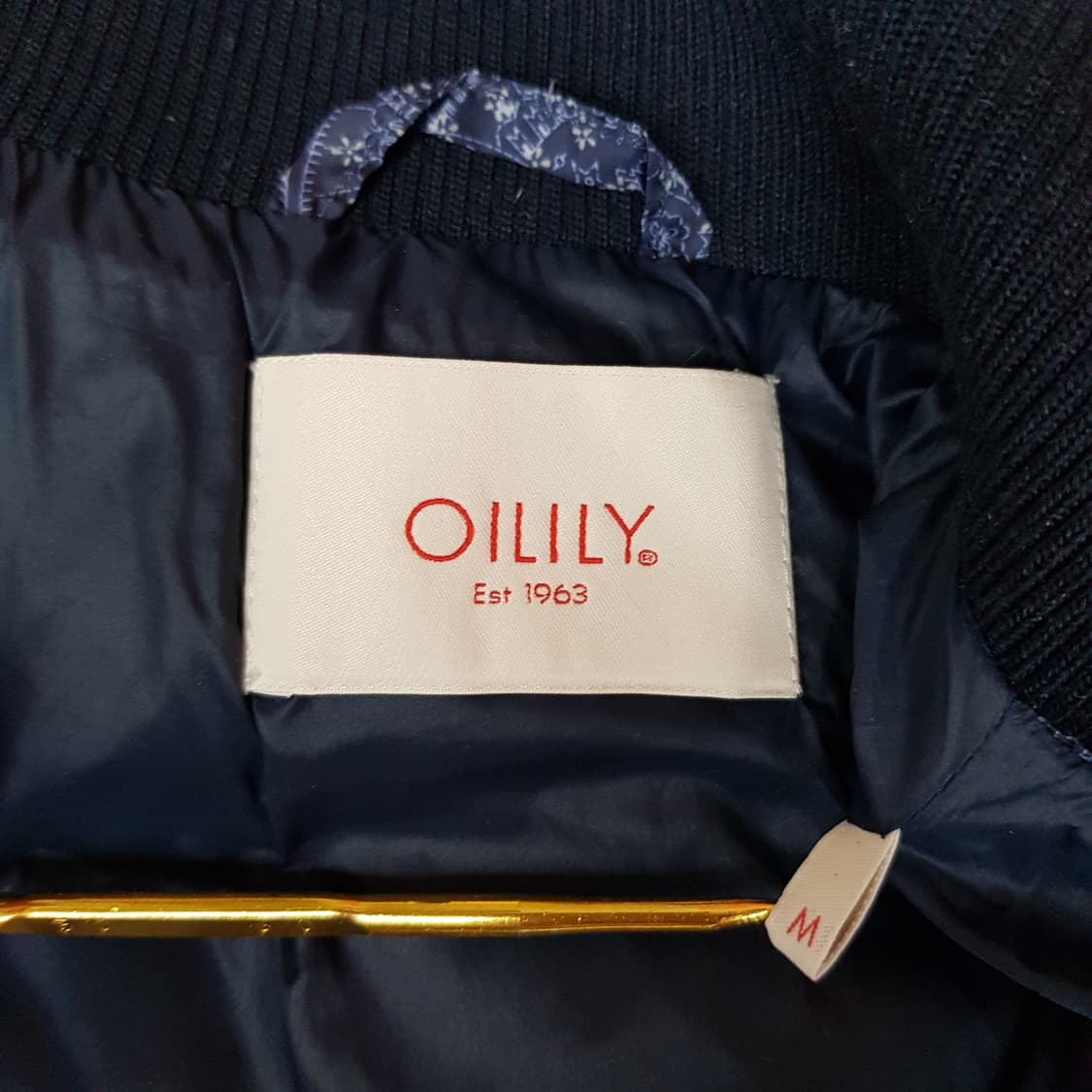 오일릴리 OILILY 페이즐리 패턴 후드 다운 점퍼 M사이즈 상품이미지6