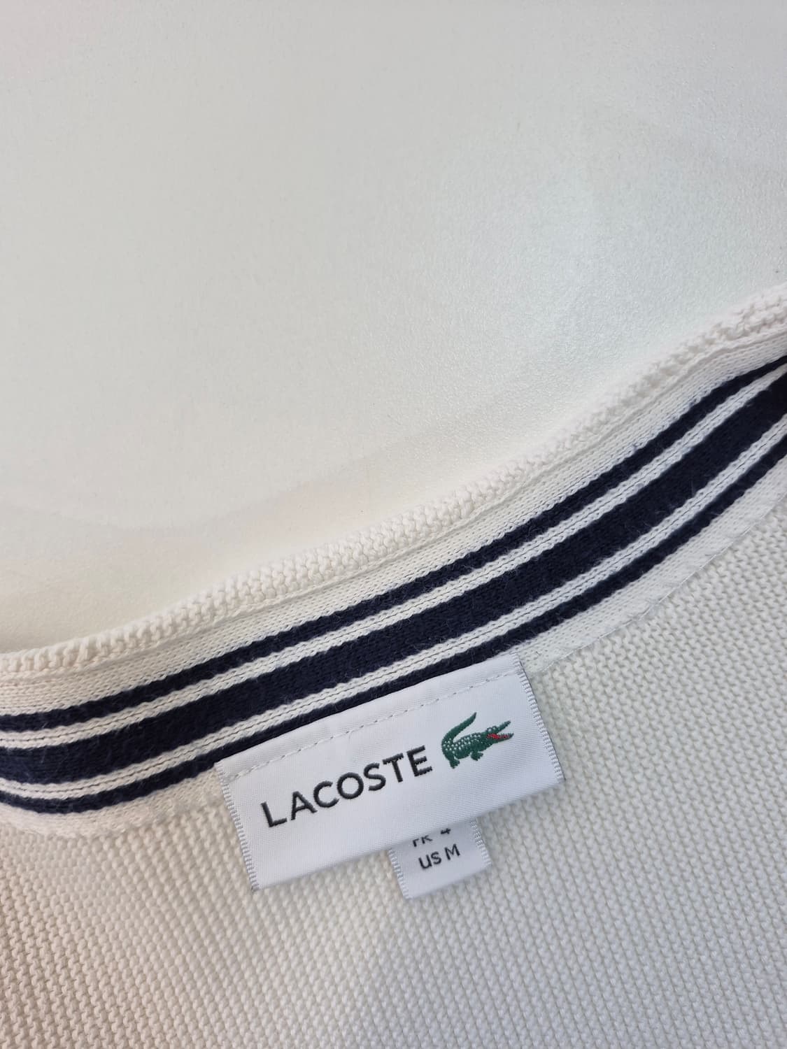 라코스테  소매스트라이  니트 간절기가디건(MTA 상품이미지7