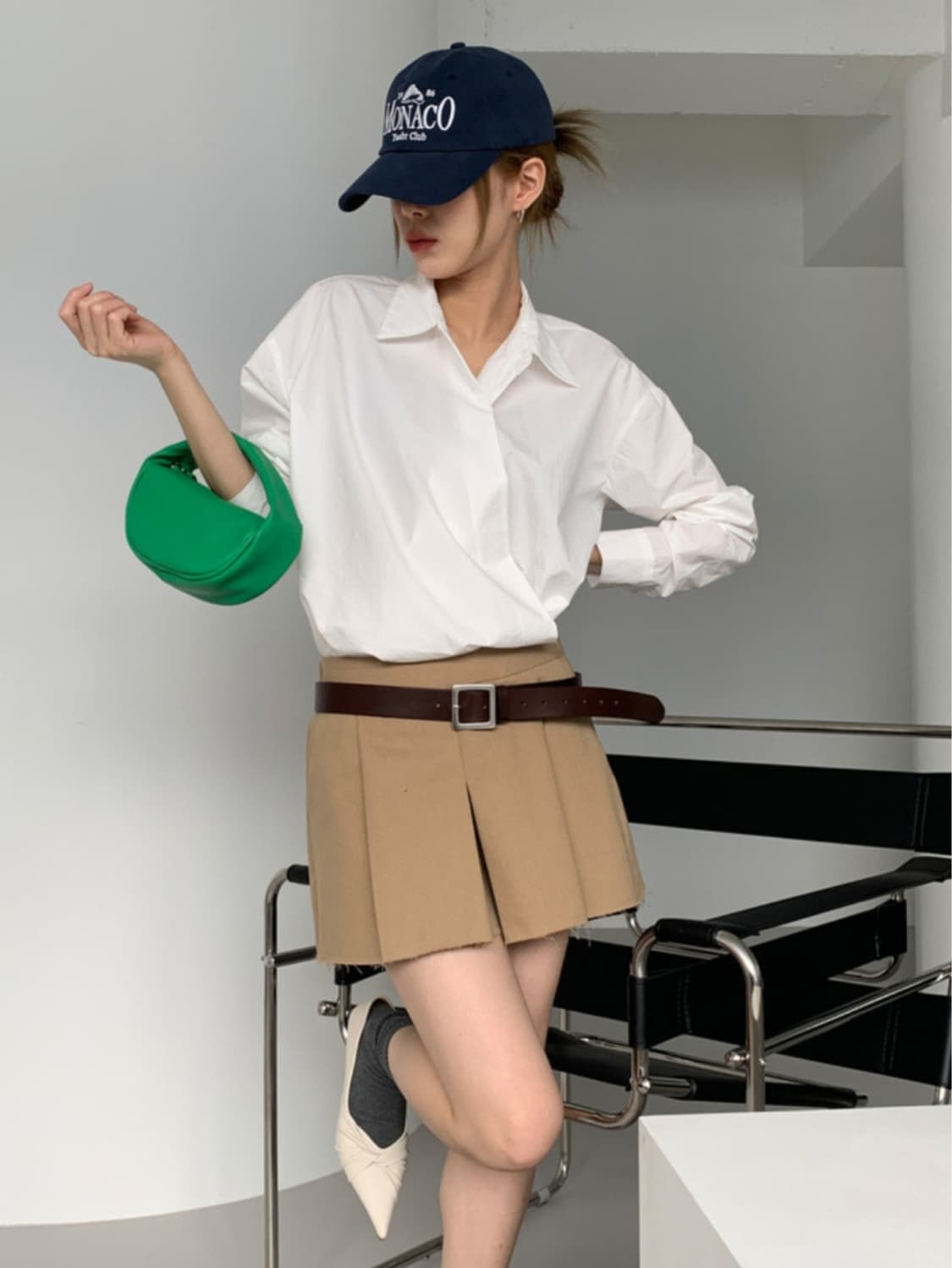 릿킴 플리츠 큐롯팬츠 상품이미지2
