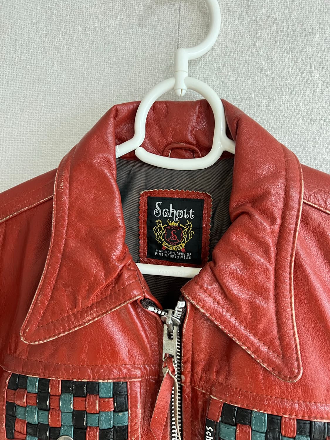 70년대 쇼트 오리지널 빈티지 레더 트러커자켓 상품이미지3