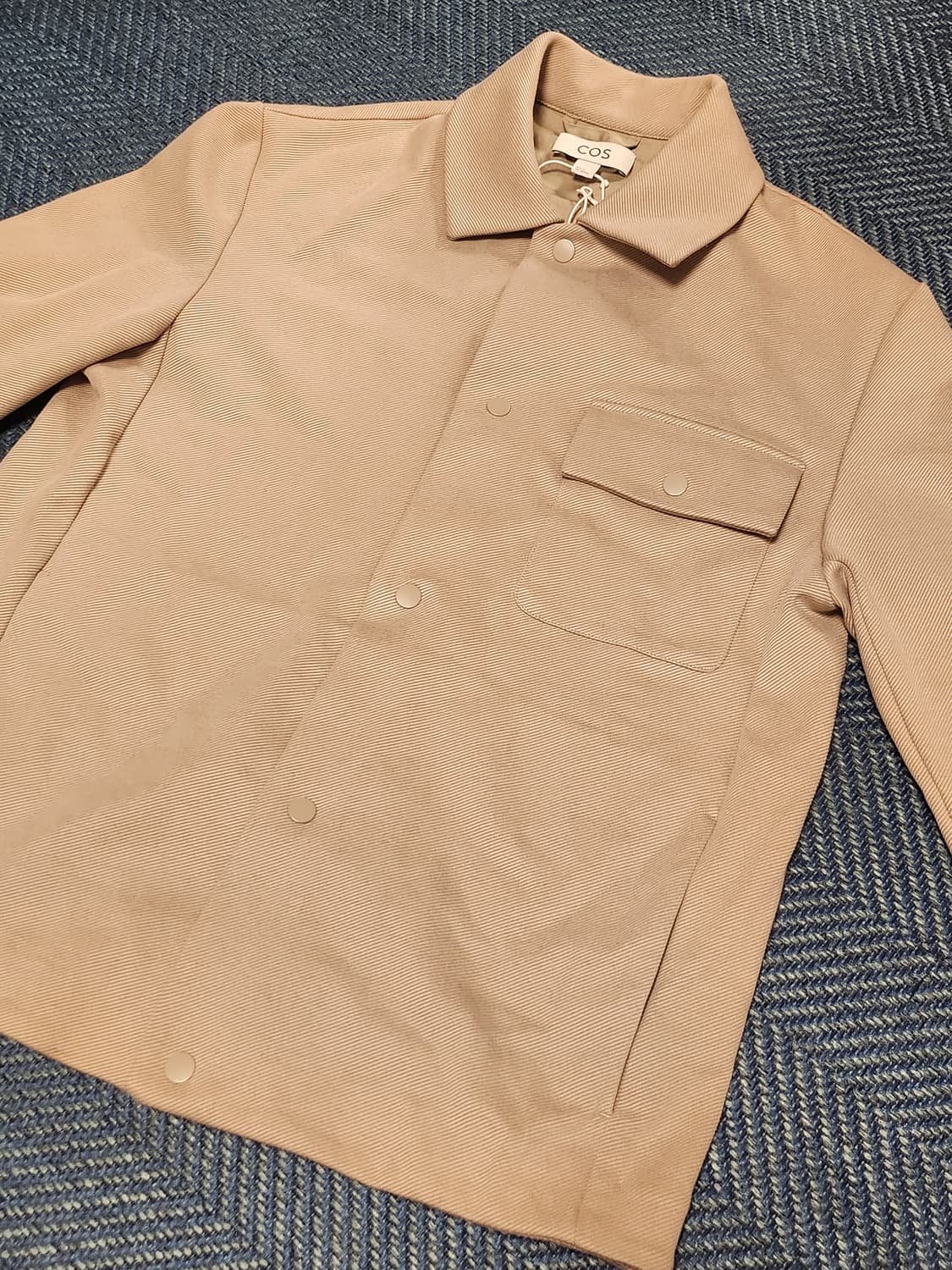 (새상품) COS 코스 저지 트윌 셔츠 재킷 xs 상품이미지3