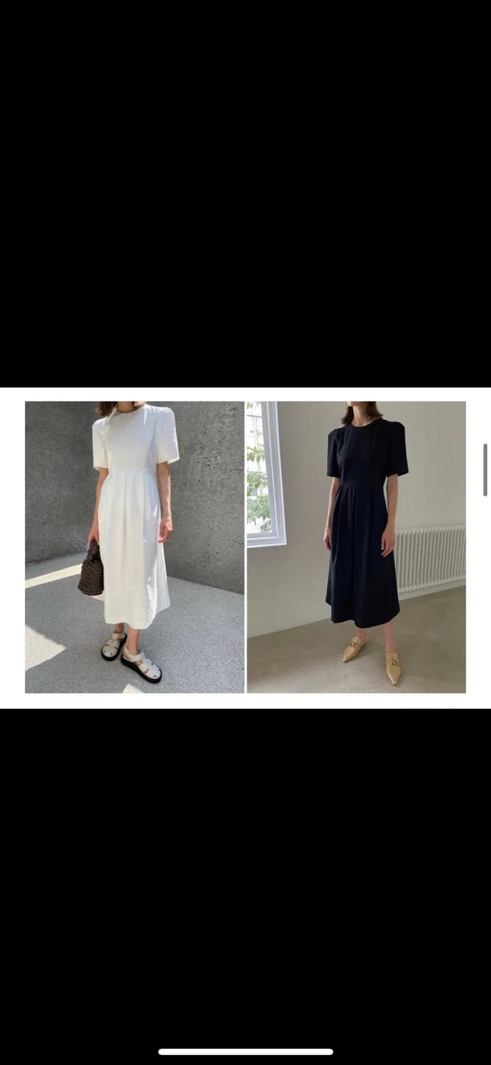 오르 썸머 피비 드레스 블랙 상품이미지3