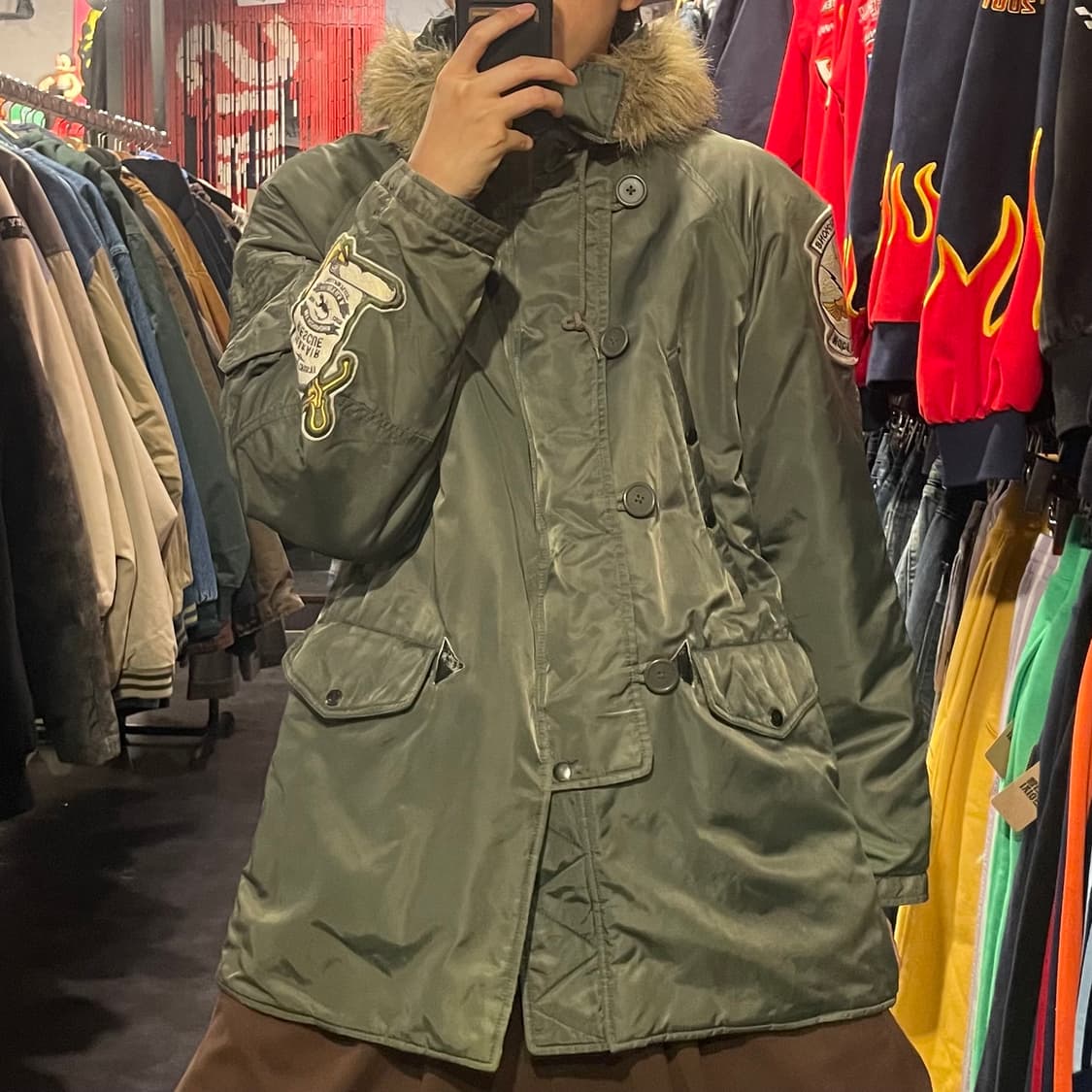 [IM] Avires 아비렉스 카키 패딩  상품이미지5