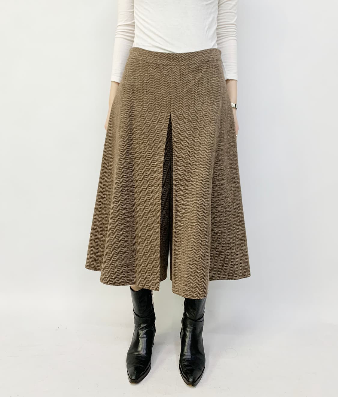 메종 마르지엘라 헤링본 울 스커트 팬츠 상품이미지1
