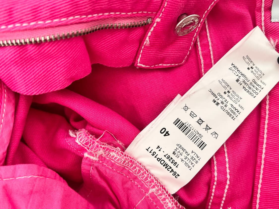 MSGM hot pink jeans / Msgm 핫핑크 스트레이트 진 상품이미지3