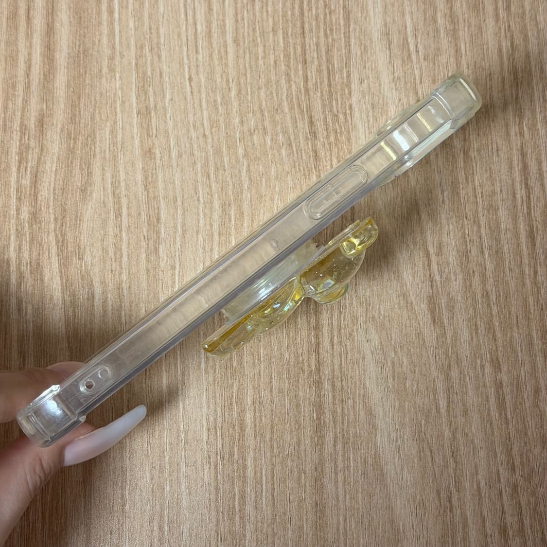 (15플러스) 곰돌이 그립톡 클리어 폰케이스 상품이미지3