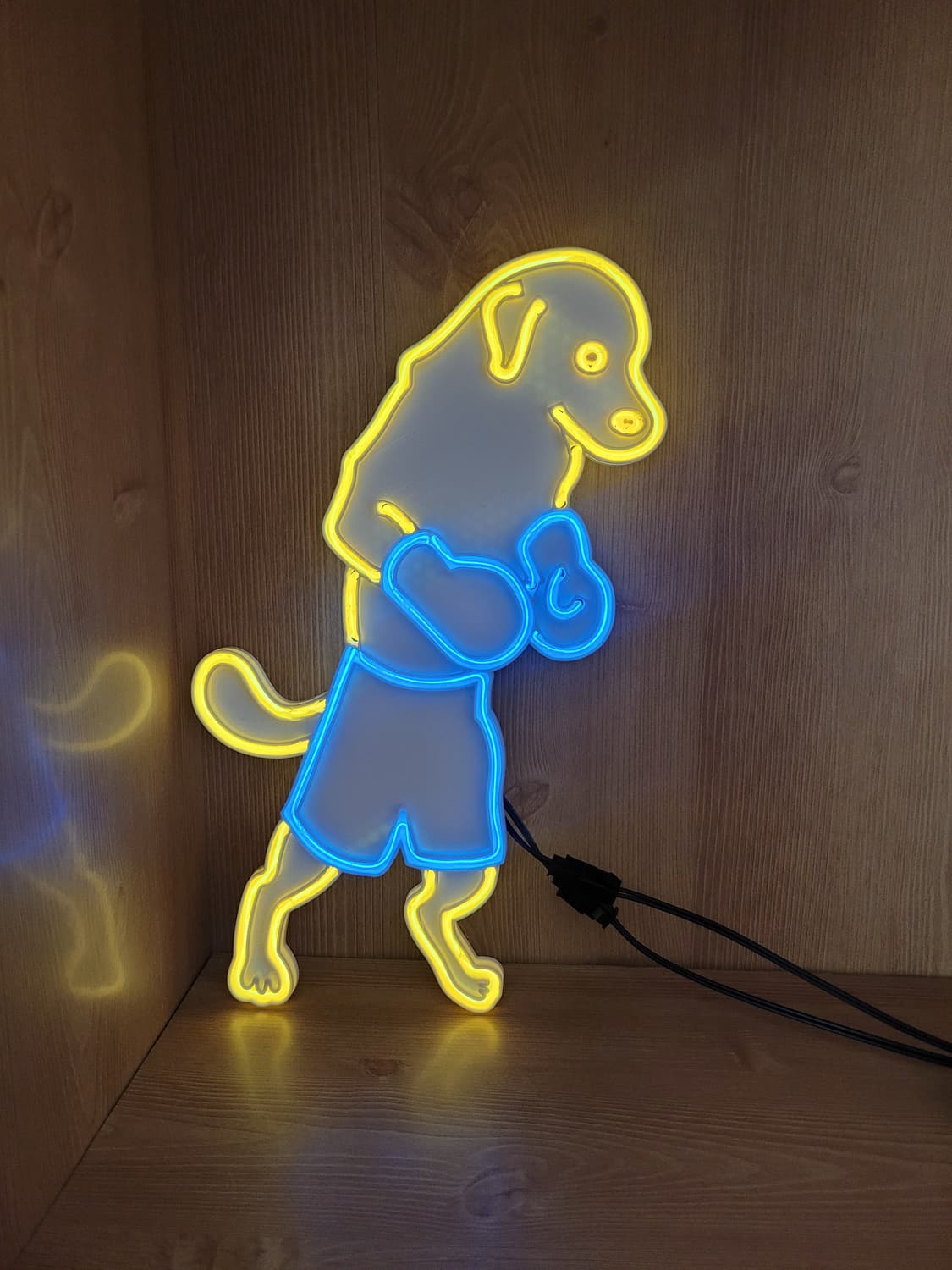 네온사인 강아지 복싱 복서 led 램프 무드등 조명 상품이미지6