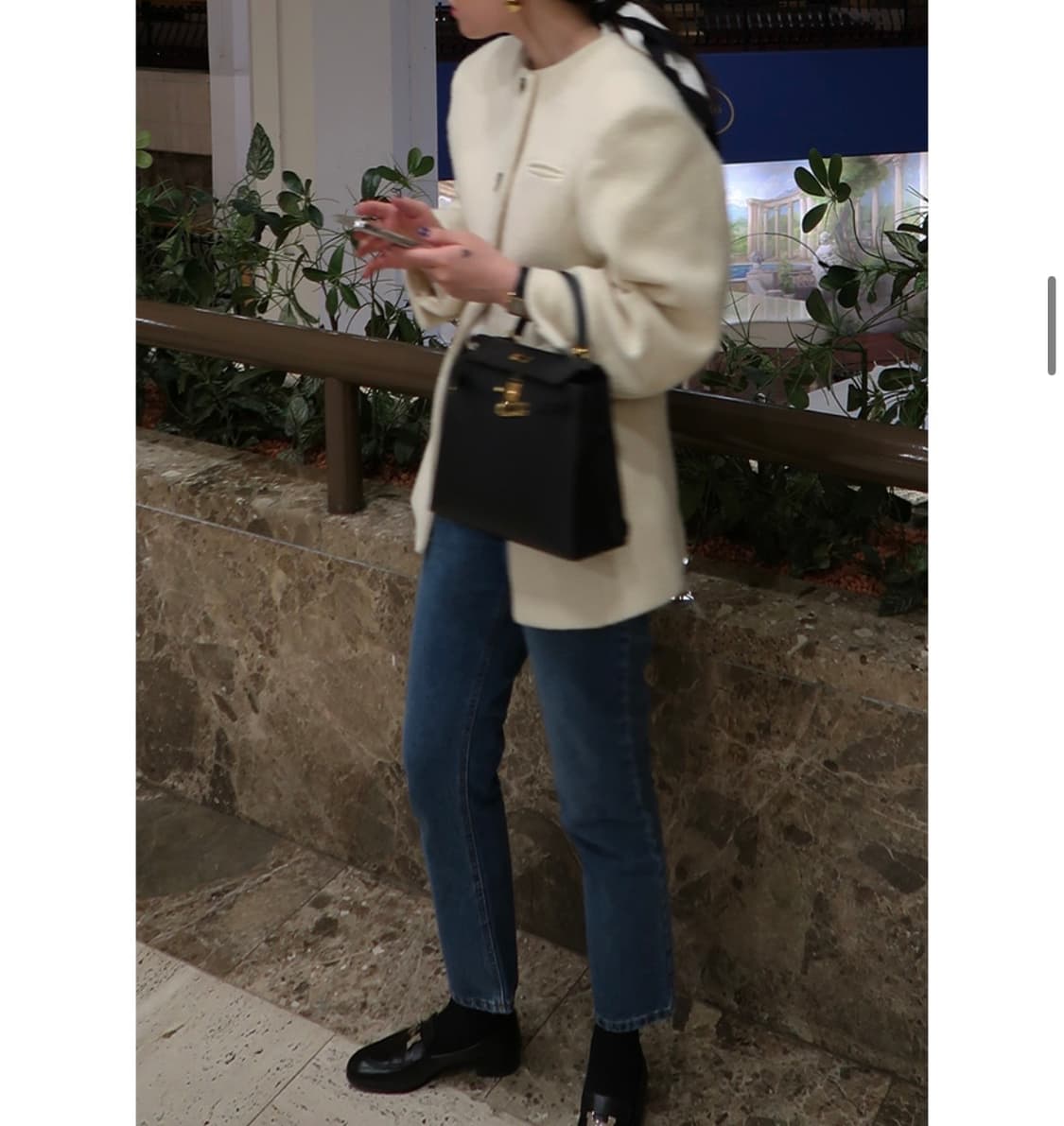 프레클 알파카 노카라 자켓 상품이미지3