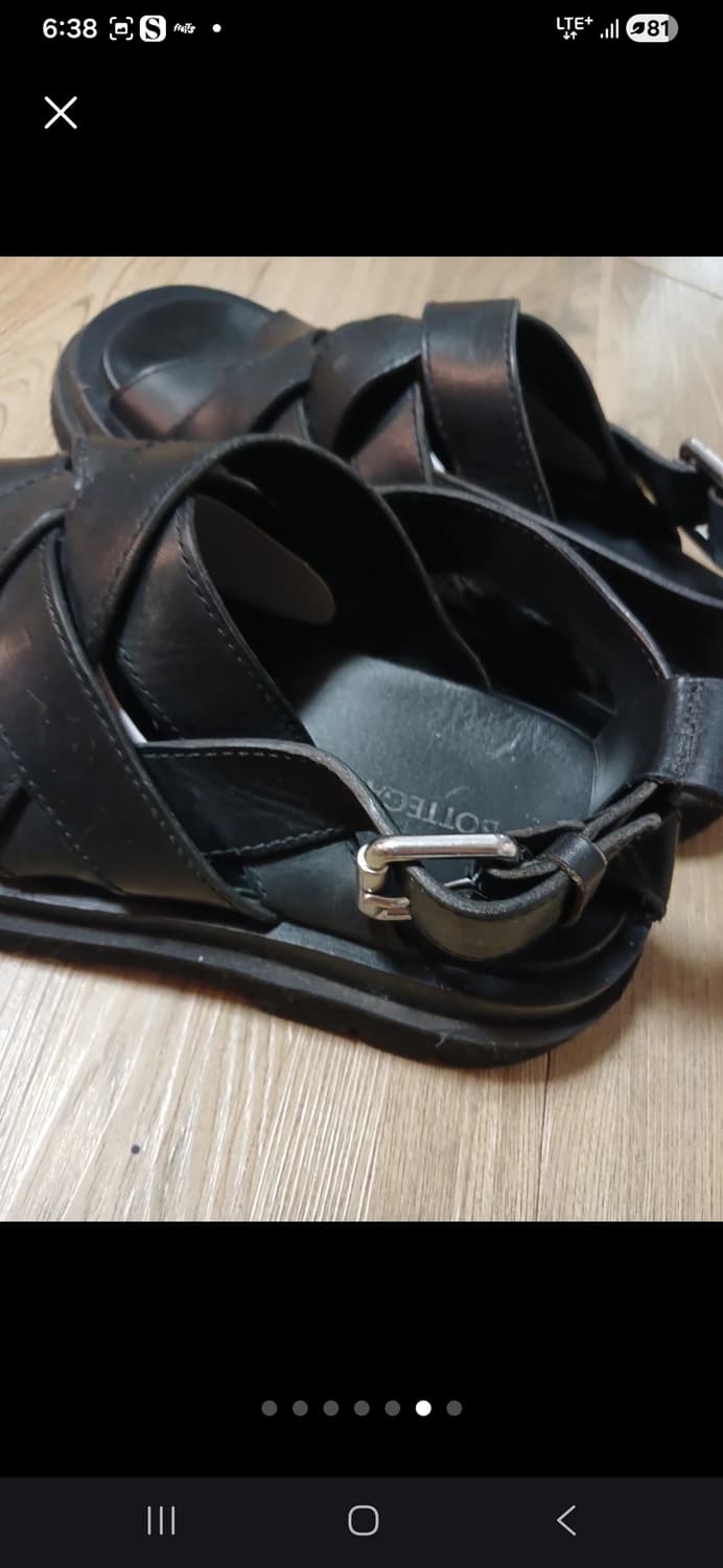 보테가베네타 러그 노치드 샌들 40 상품이미지6