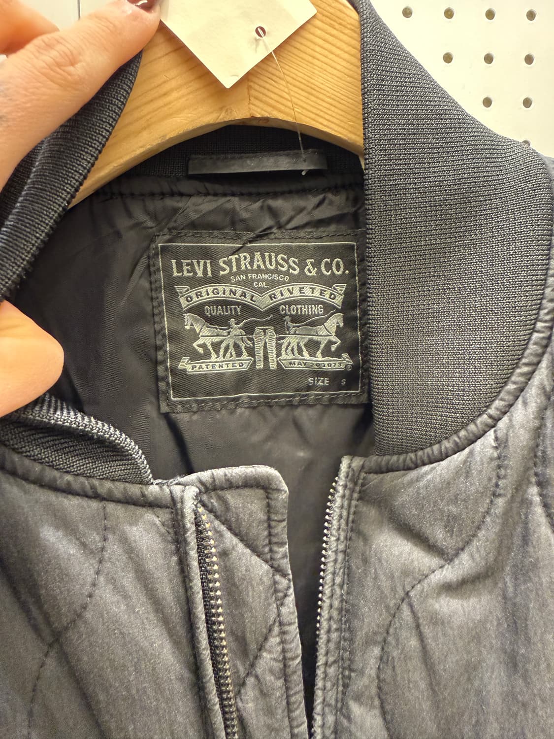 리바이스 블랙 퀼팅 블루종 자켓 U1099 상품이미지5