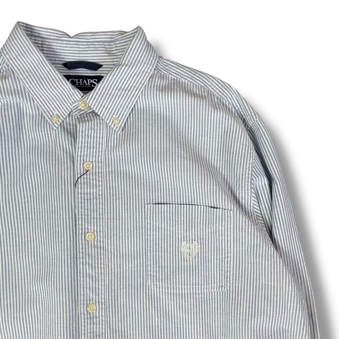 CHAPS 미니 자수로고 클래식 핏 스트레치 옥스퍼드 셔츠 XL 상품이미지3