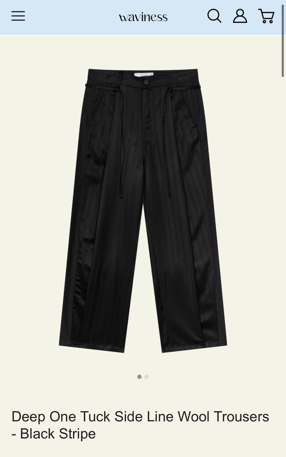 웨이비니스 투턱 사이드라인 블랙 1사이즈 구합니다 상품이미지1