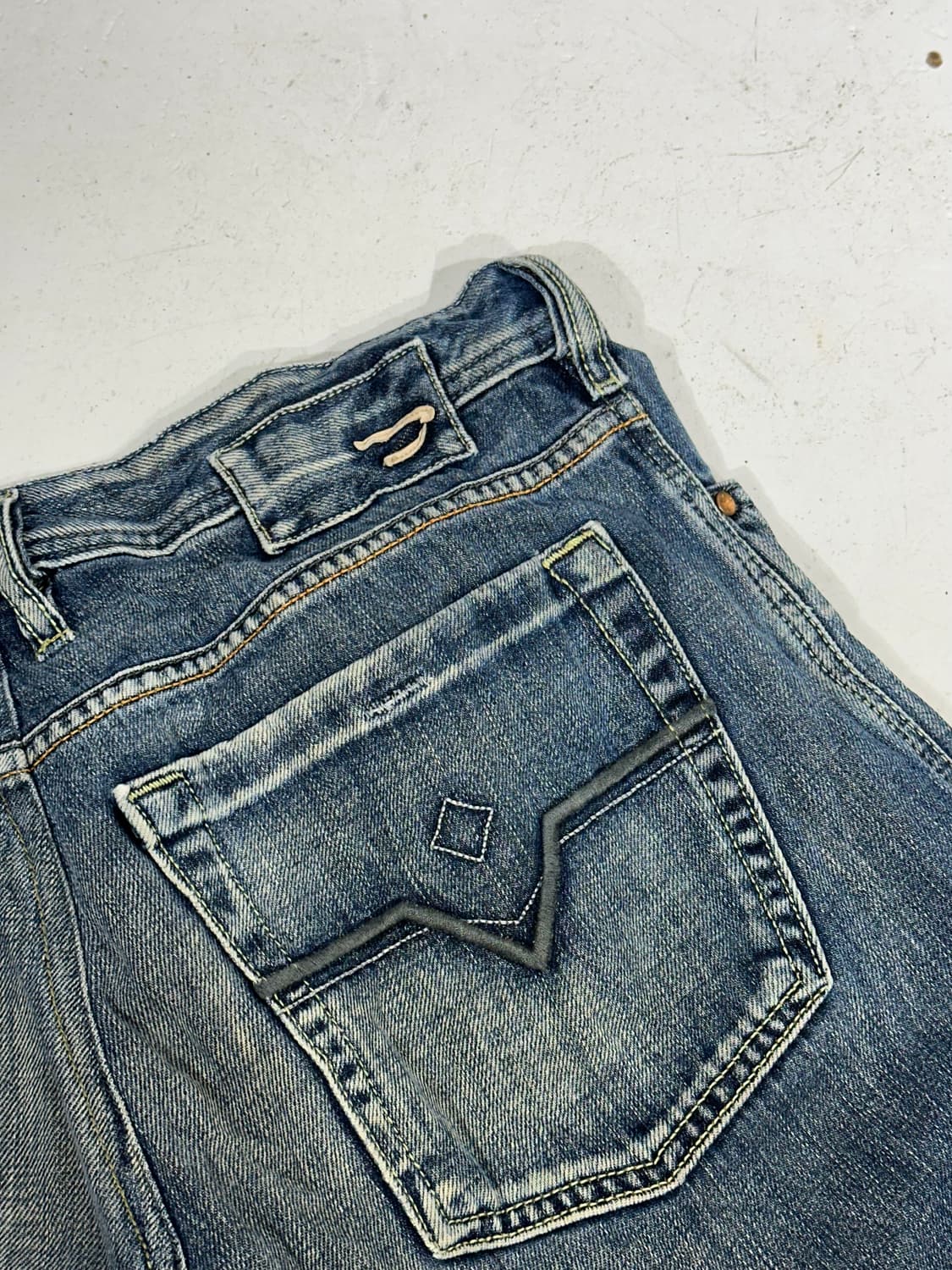 디젤 중청 부츠컷 데님 플레어진 청바지 와이드 팬츠 34 상품이미지6