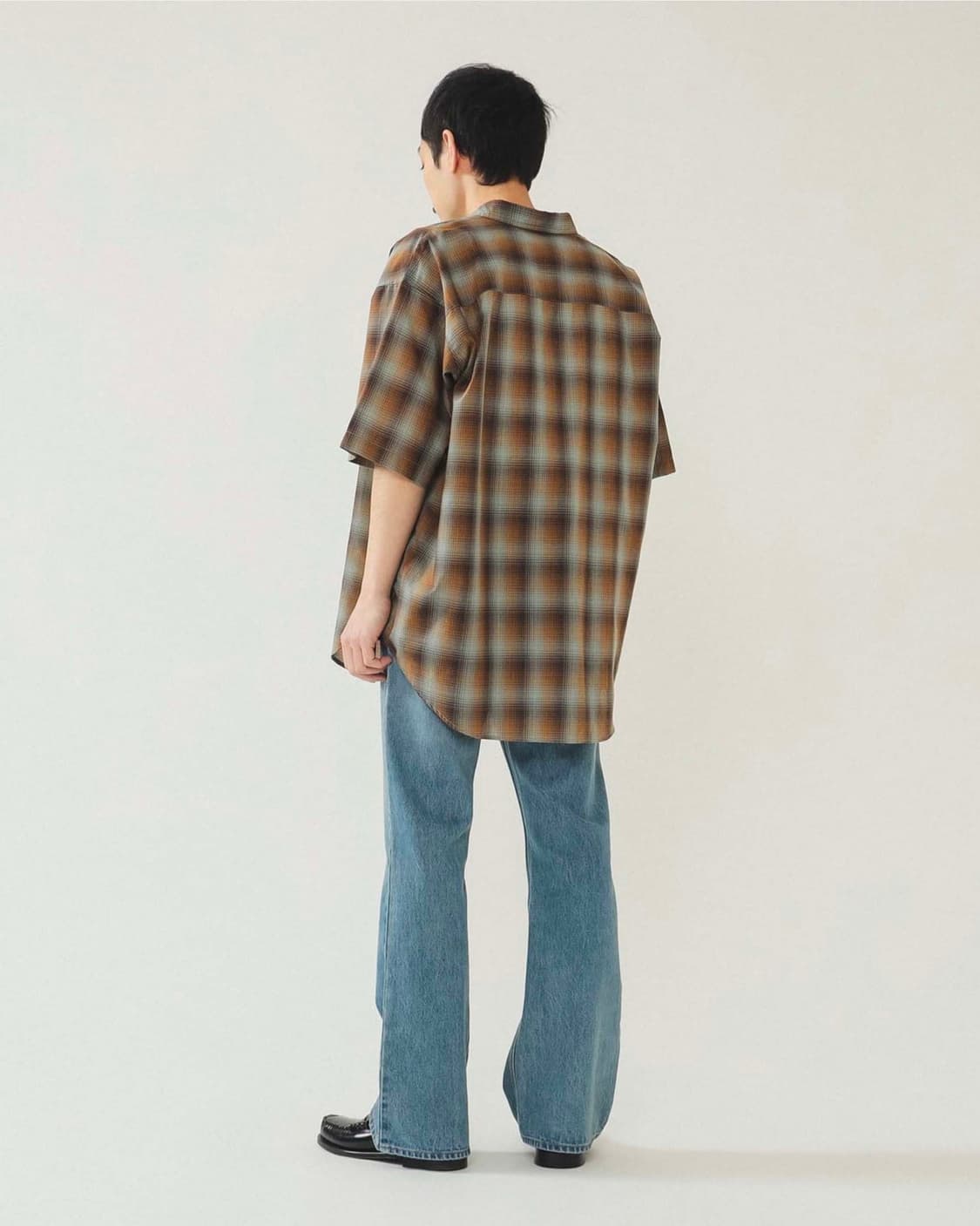 빔즈 BEAMS Ombre Check Easy Shirt 상품이미지9