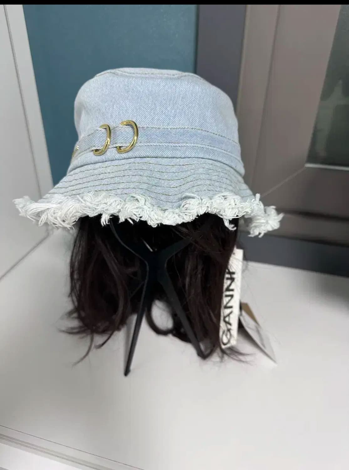 가니 GANNI 데님 버킷햇 S(새상품) 상품이미지7