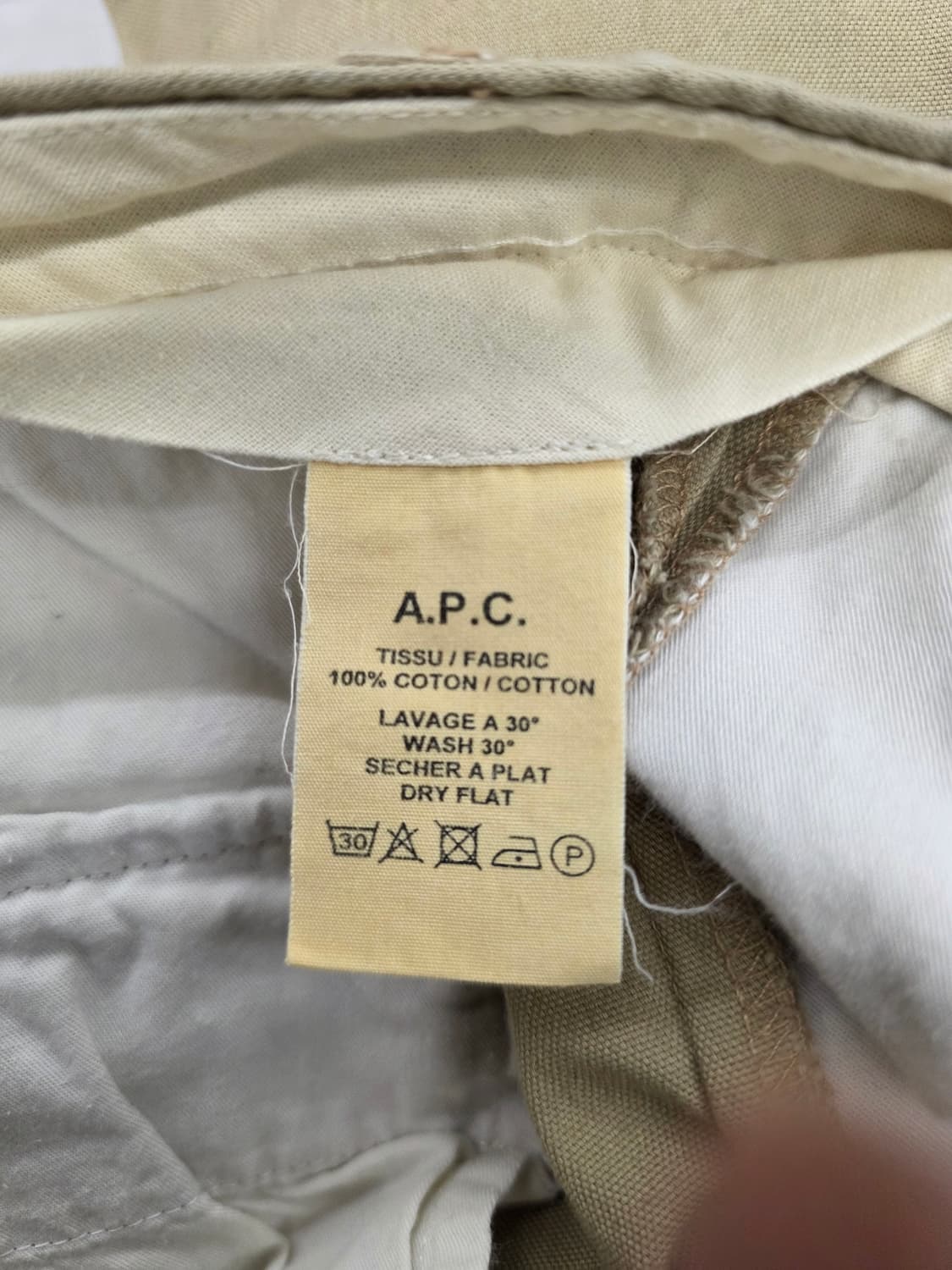 a.p.c 아페세 남자 면바지.  싸이즈30 상품이미지6