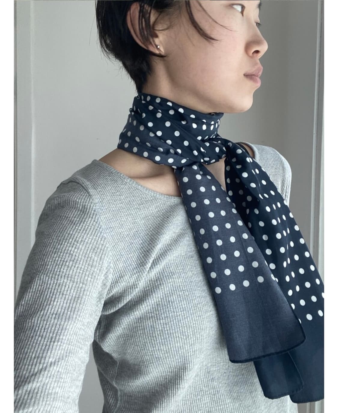 Pkby dot silk scarf 스카프 상품이미지2