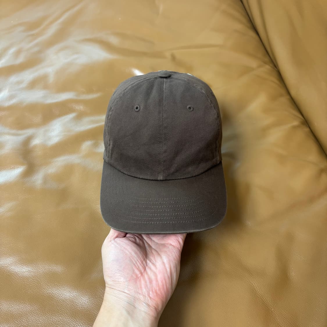 Supreme 슈프림 브라운 6패널 볼캡 모자 Back Arc Logo 상품이미지2