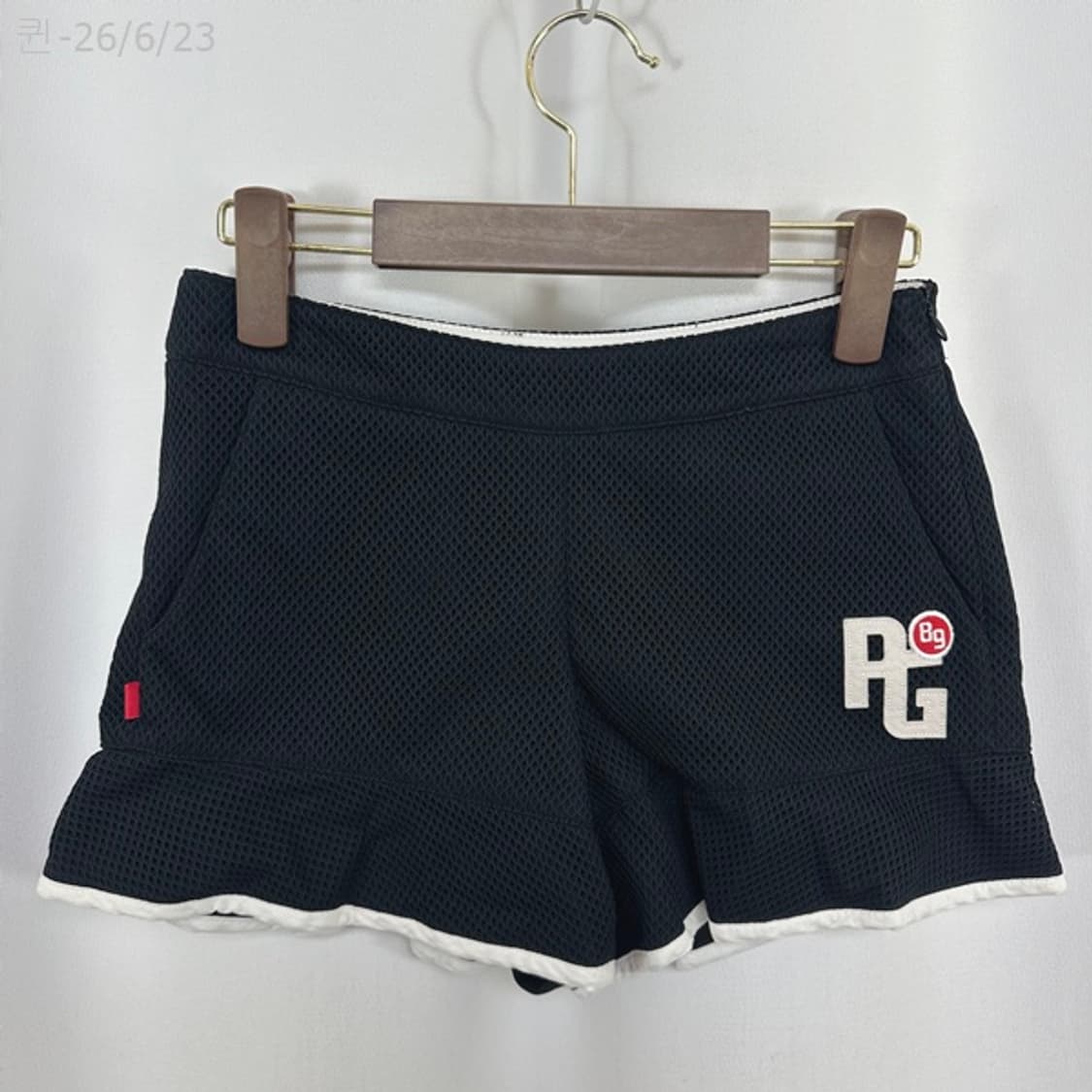 파리게이츠 여자 골프 짧은 반바지 검정 0(26인치정도) 상품이미지1