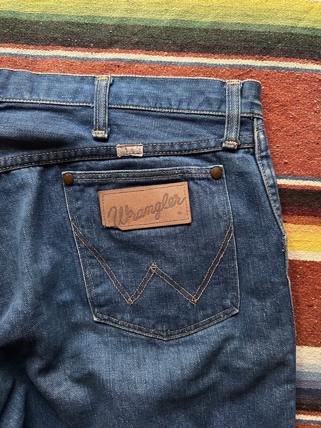 60s USA 빈티지 랭글러 13MWZ 셀비지 데님 팬츠 상품이미지8