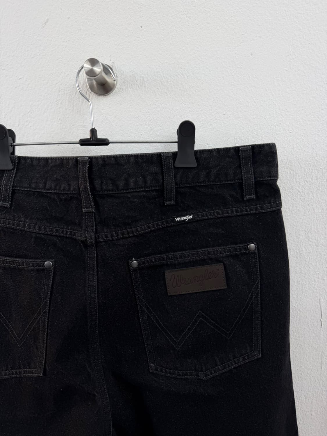 랭글러 버뮤다 흑청 데님 반바지 상품이미지5