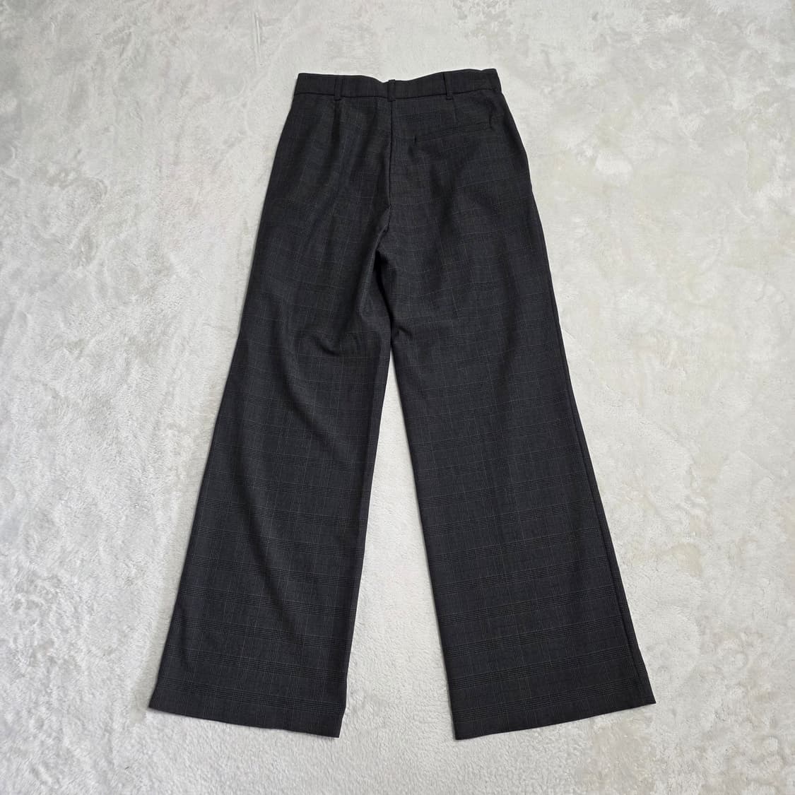 (S)여성 자라 체크 와이드 슬랙스 봄여름 상품이미지3