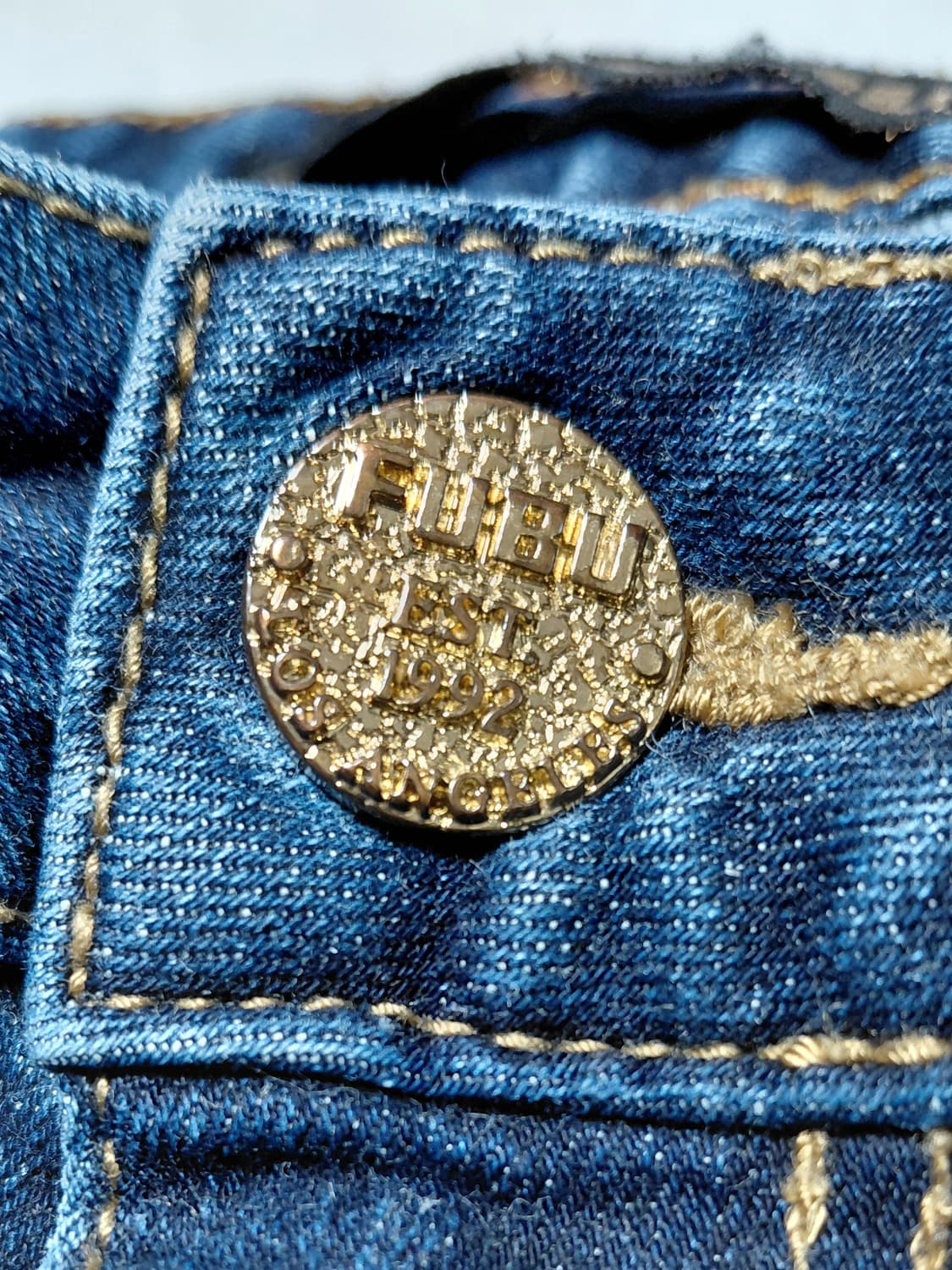 [FUBU/33] 푸부 다크 인디고 슬림 스트레이트 데님 (스판 함유) 상품이미지10