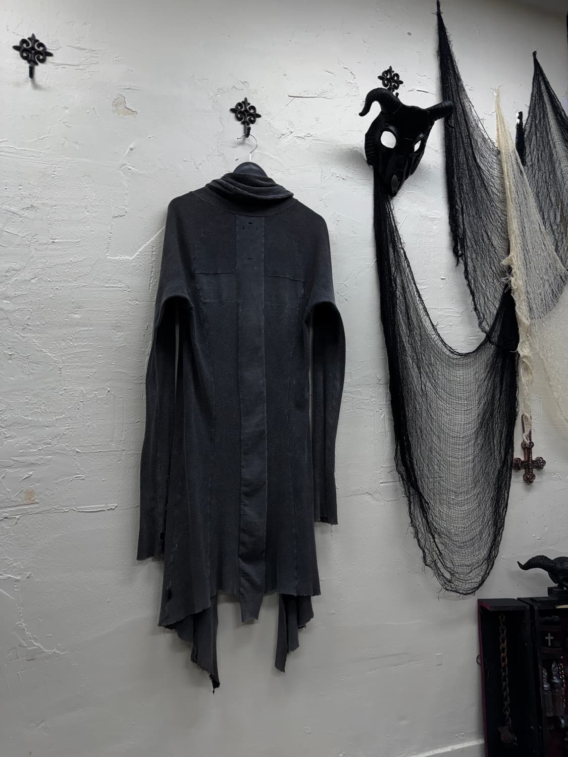 LGB 00s archive back cross cardigan 상품이미지1