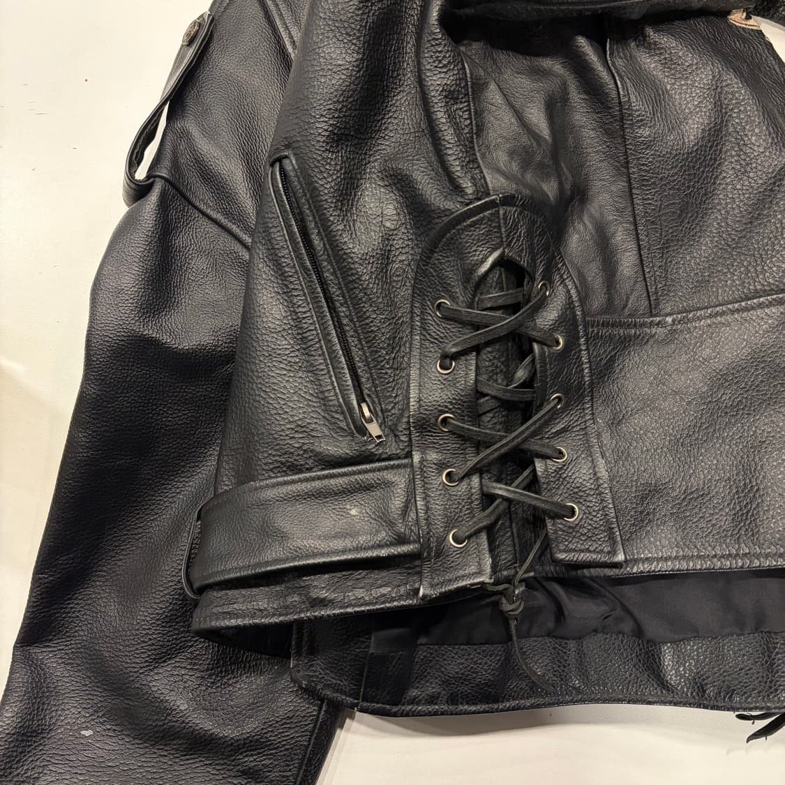 [XXL] DOUCE motogp 할리데이비슨 라이더 가죽 자켓 B510 상품이미지6