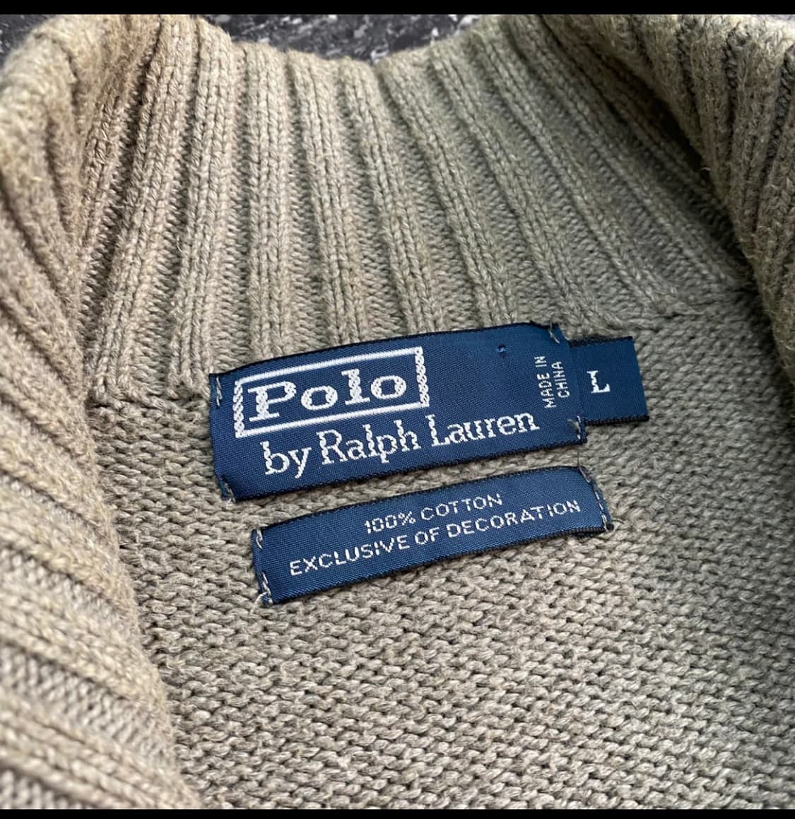 폴로 랄프로렌 오버핏 투웨이 니트집업 상품이미지2