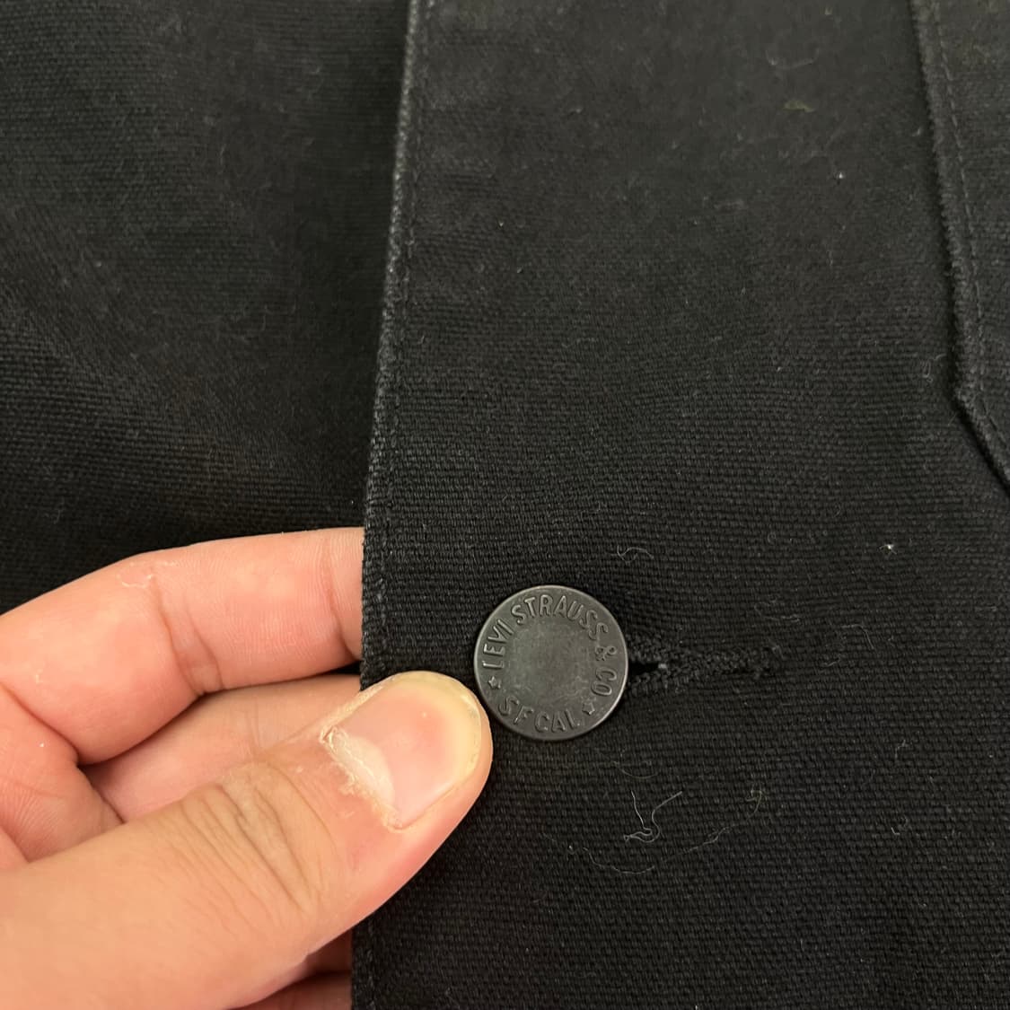 100 리바이스 흑청 데님 자켓 상품이미지4