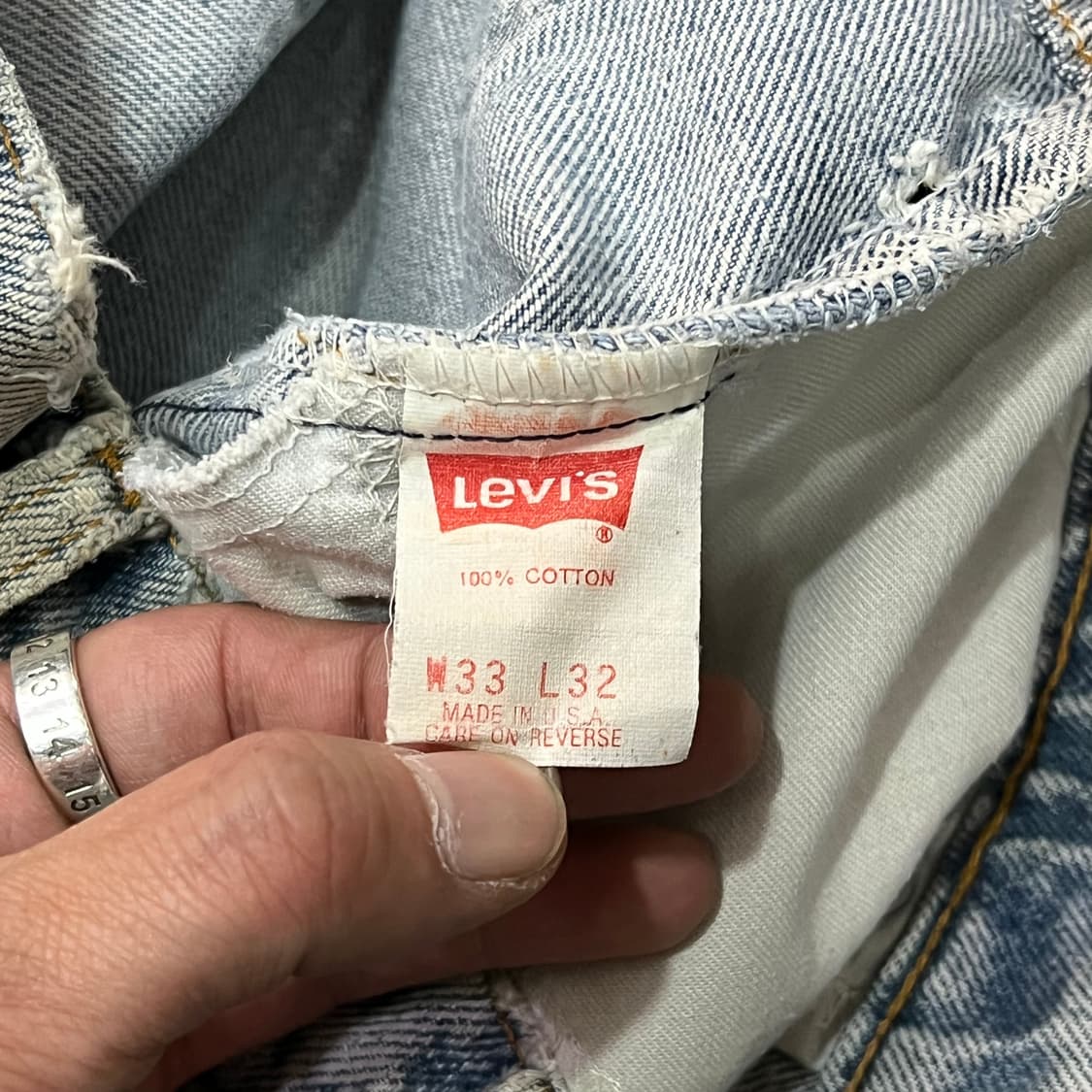  USA 리바이스 509 오렌지탭 데님 팬츠 y14750 상품이미지8