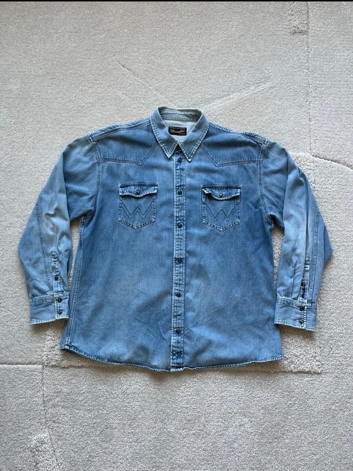 랭글러 웨스턴 데님 셔츠 상품이미지1