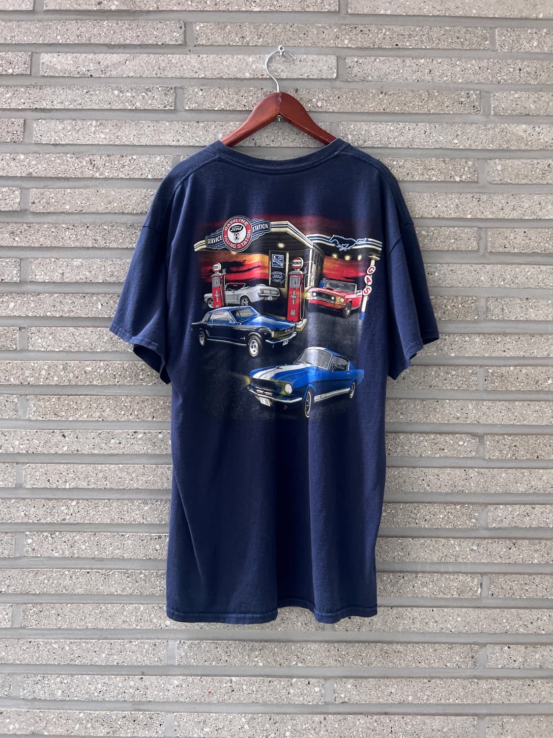 [M]Ford Mustang 포드 머스탱 올드 모델 프린팅 티셔츠 상품이미지2