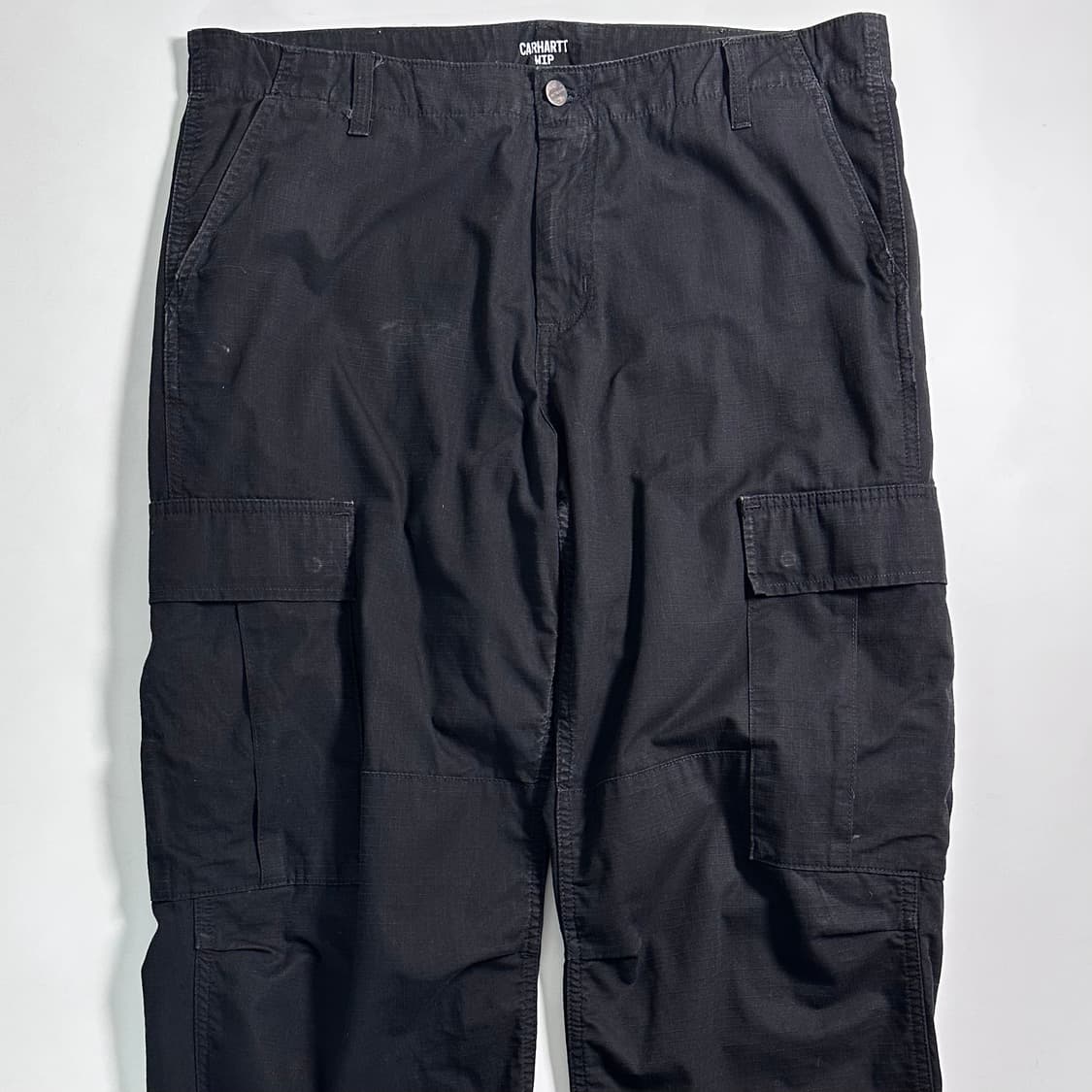 칼하트 블랙 립스탑 카고 팬츠 상품이미지1
