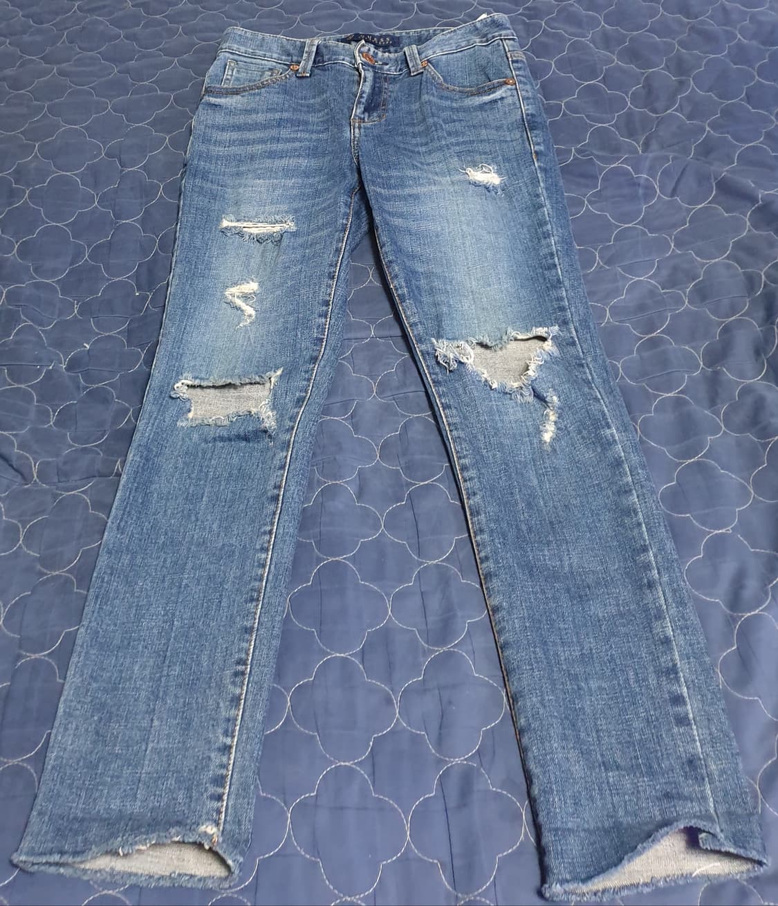 (빈티지) 게스 10s 익스트림 스키니핏 스판 데님팬츠 찢청 (28) 상품이미지1