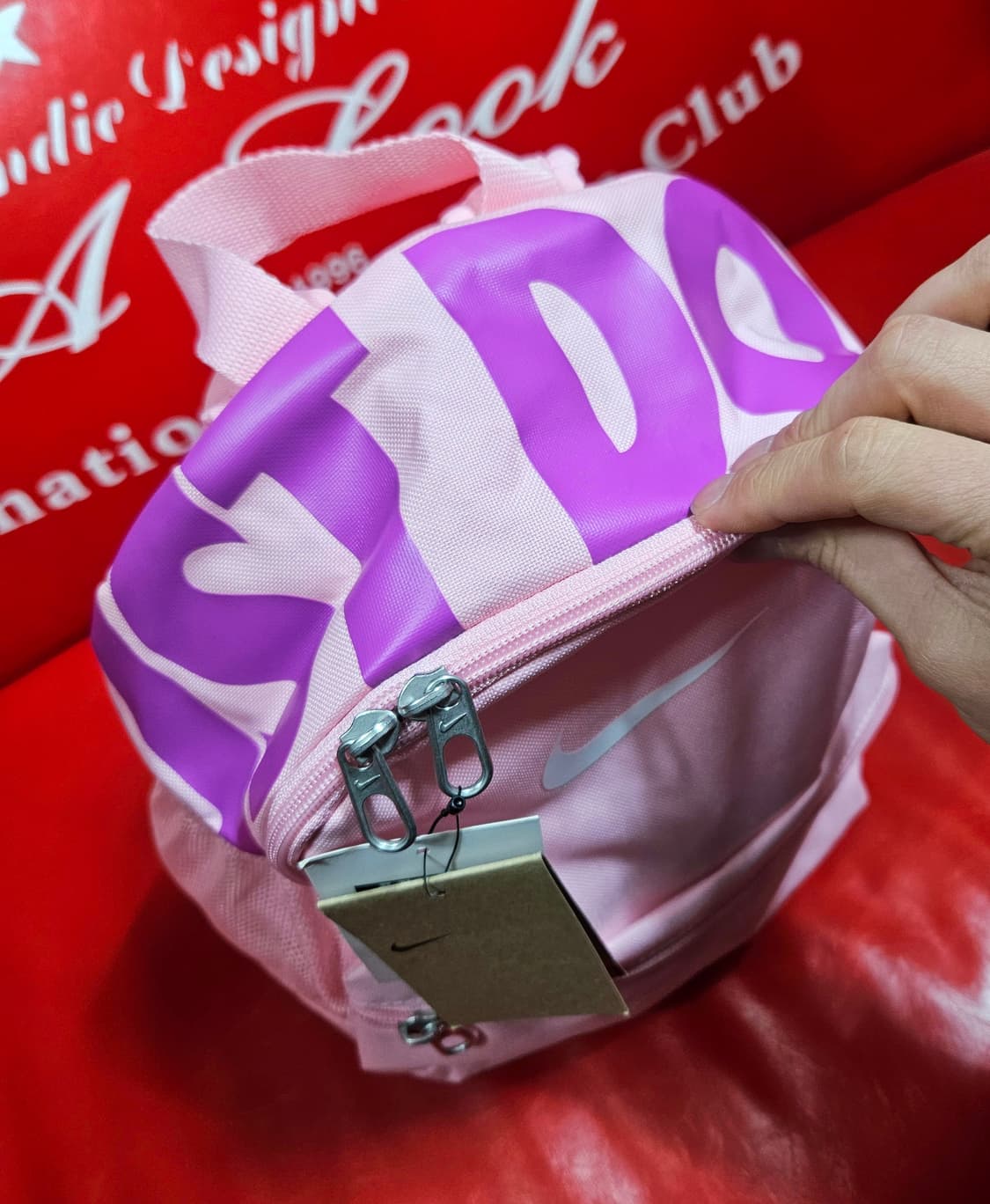 (새상품) 나이키(Nike) 핑크 미니 백팩 상품이미지3