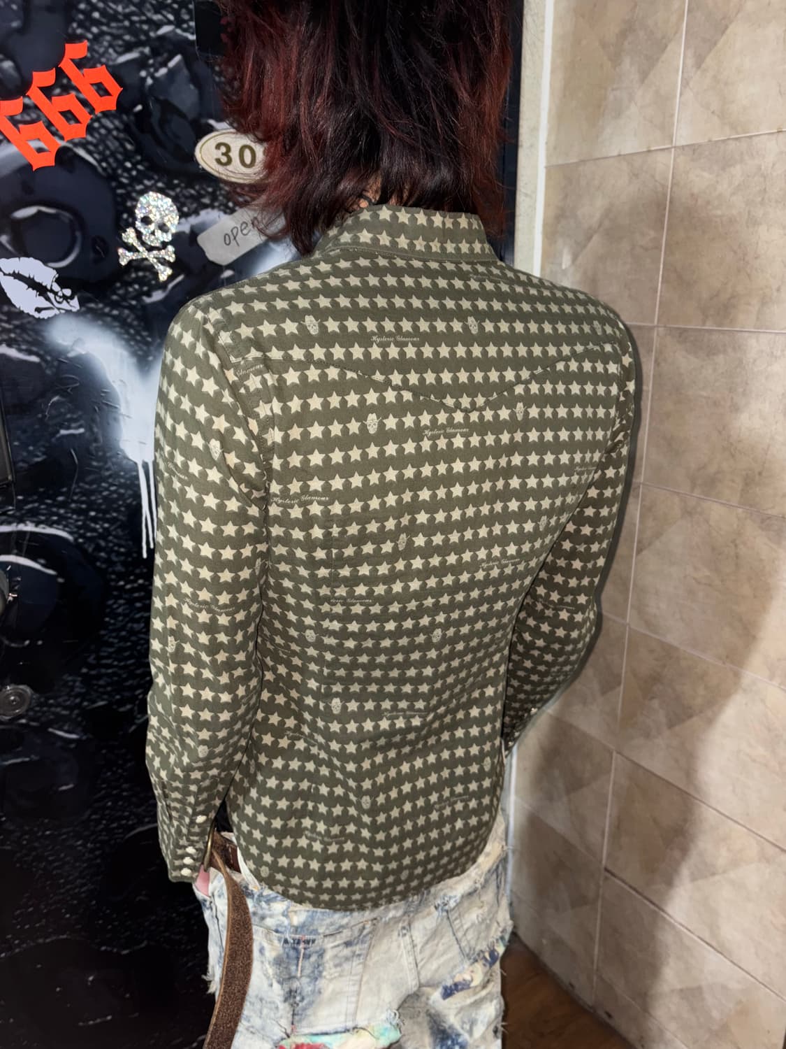 Hysteric glamour skull&star print shirts 상품이미지6