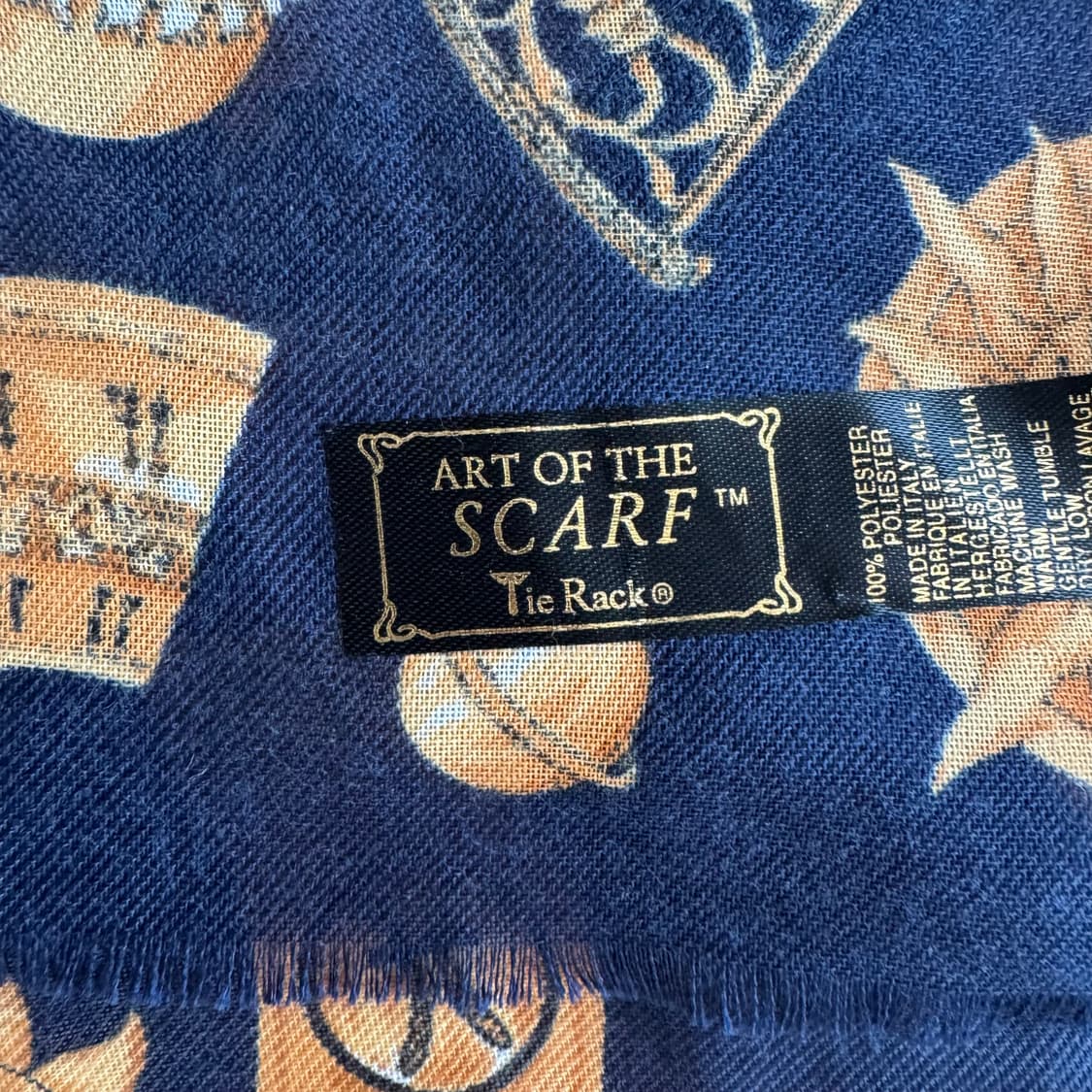 TIE RACK 일본빈티지 스카프 빈티지스카프 남여공용 스카프 목도리 상품이미지4